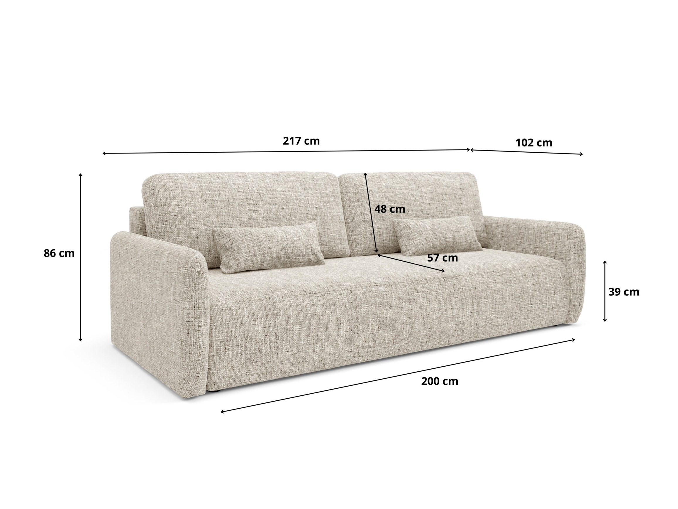 Sovesofa Franklin 106 (Imo 10)