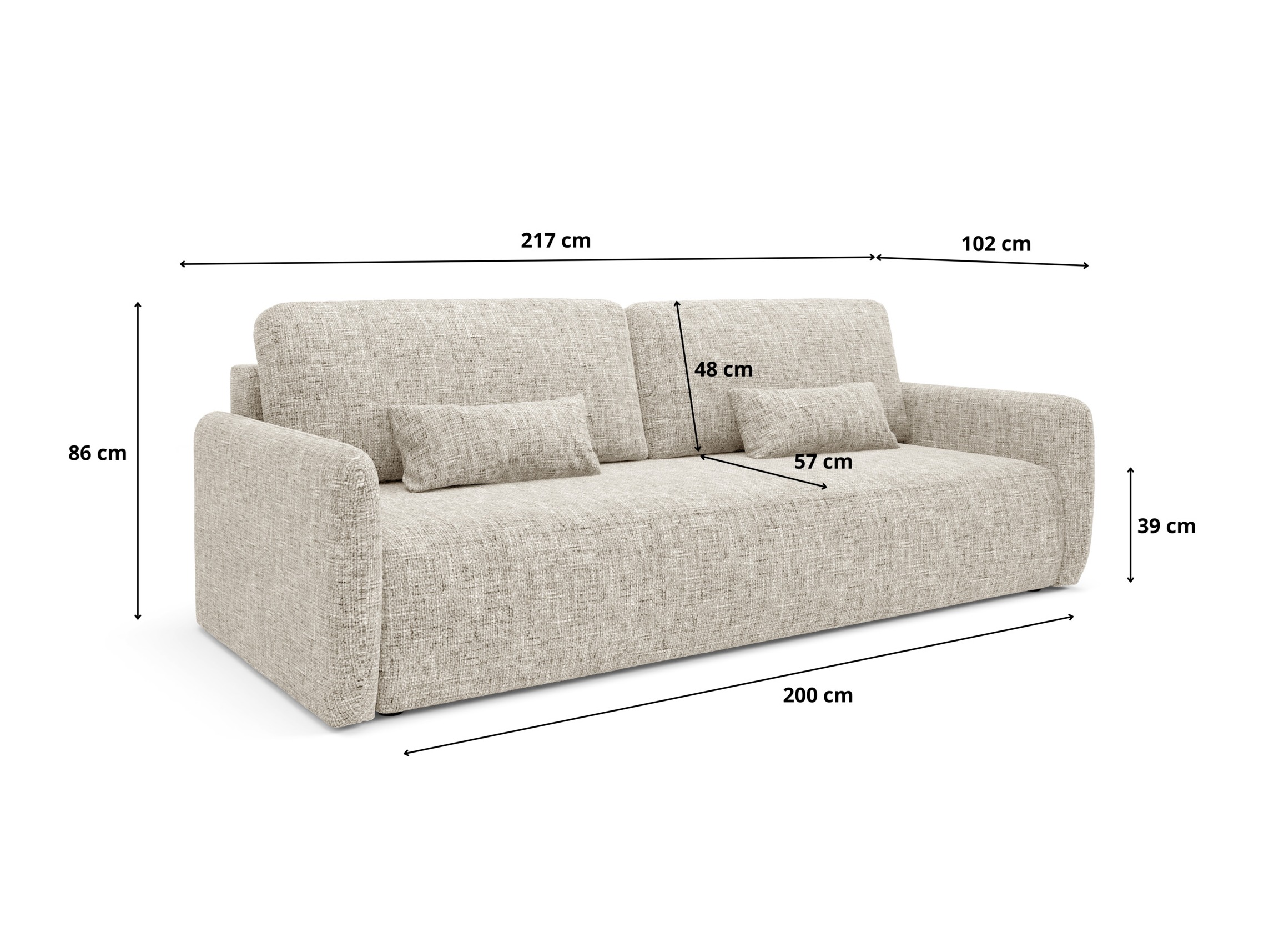 Sovesofa Franklin 106 (Imo 20)