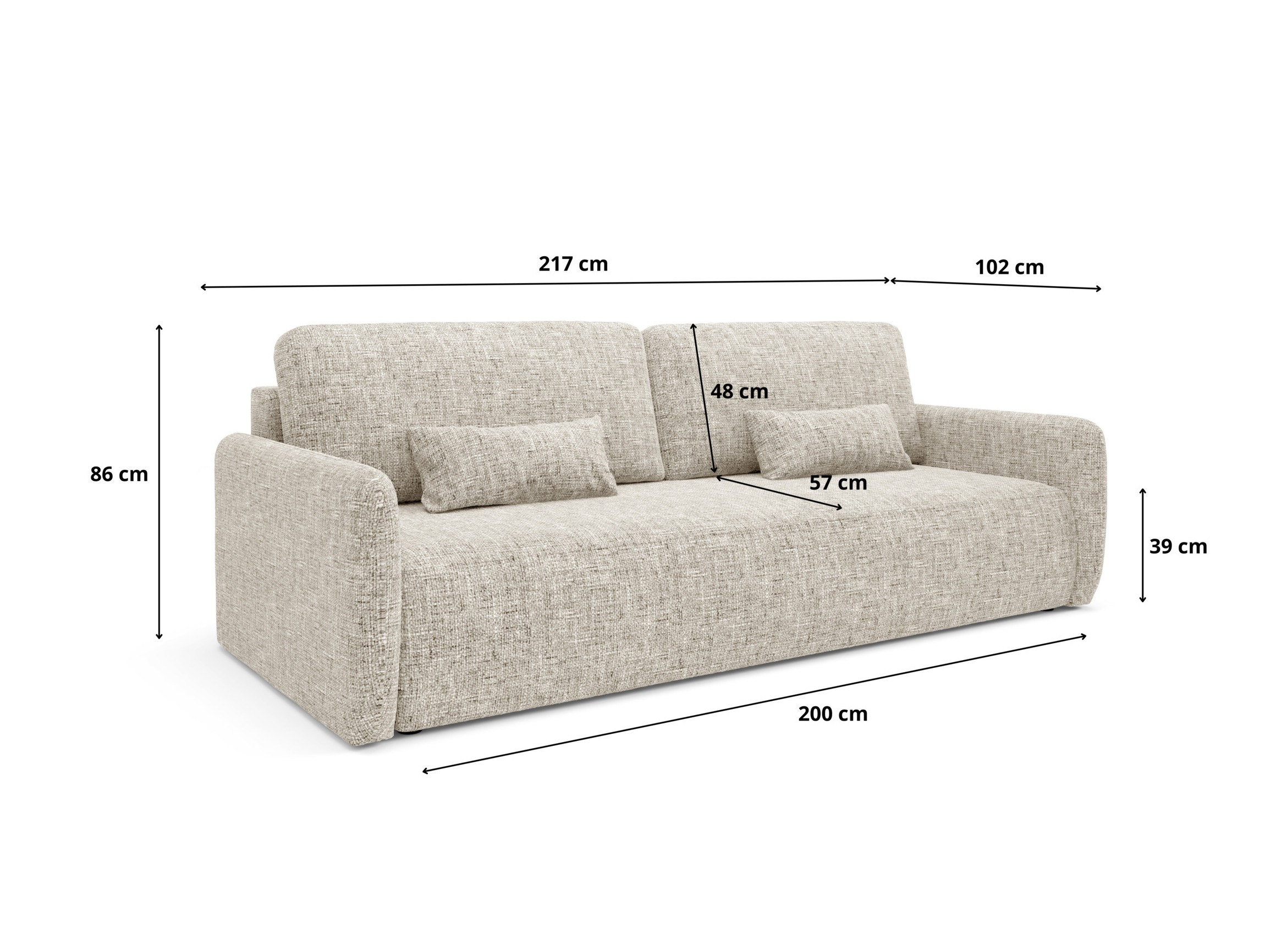 Sovesofa Franklin 106 (Imo 25)