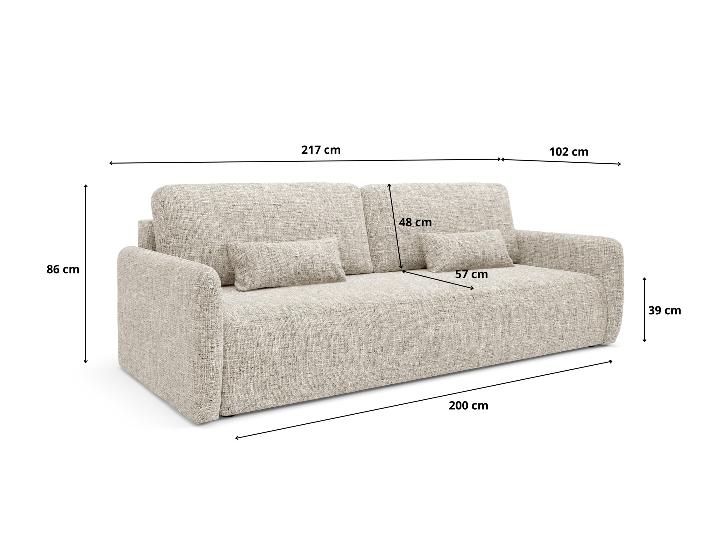 Sovesofa Franklin 106 (Imo 35)