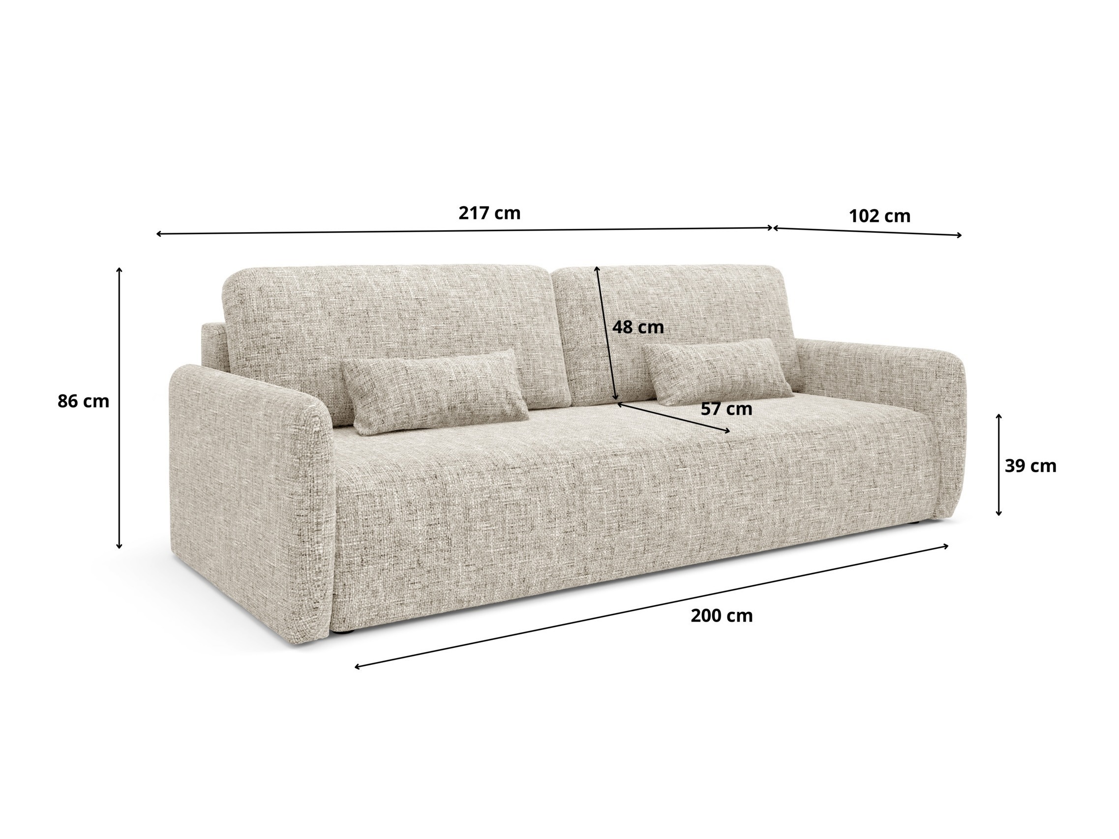 Sovesofa Franklin 106 (Imo 45)