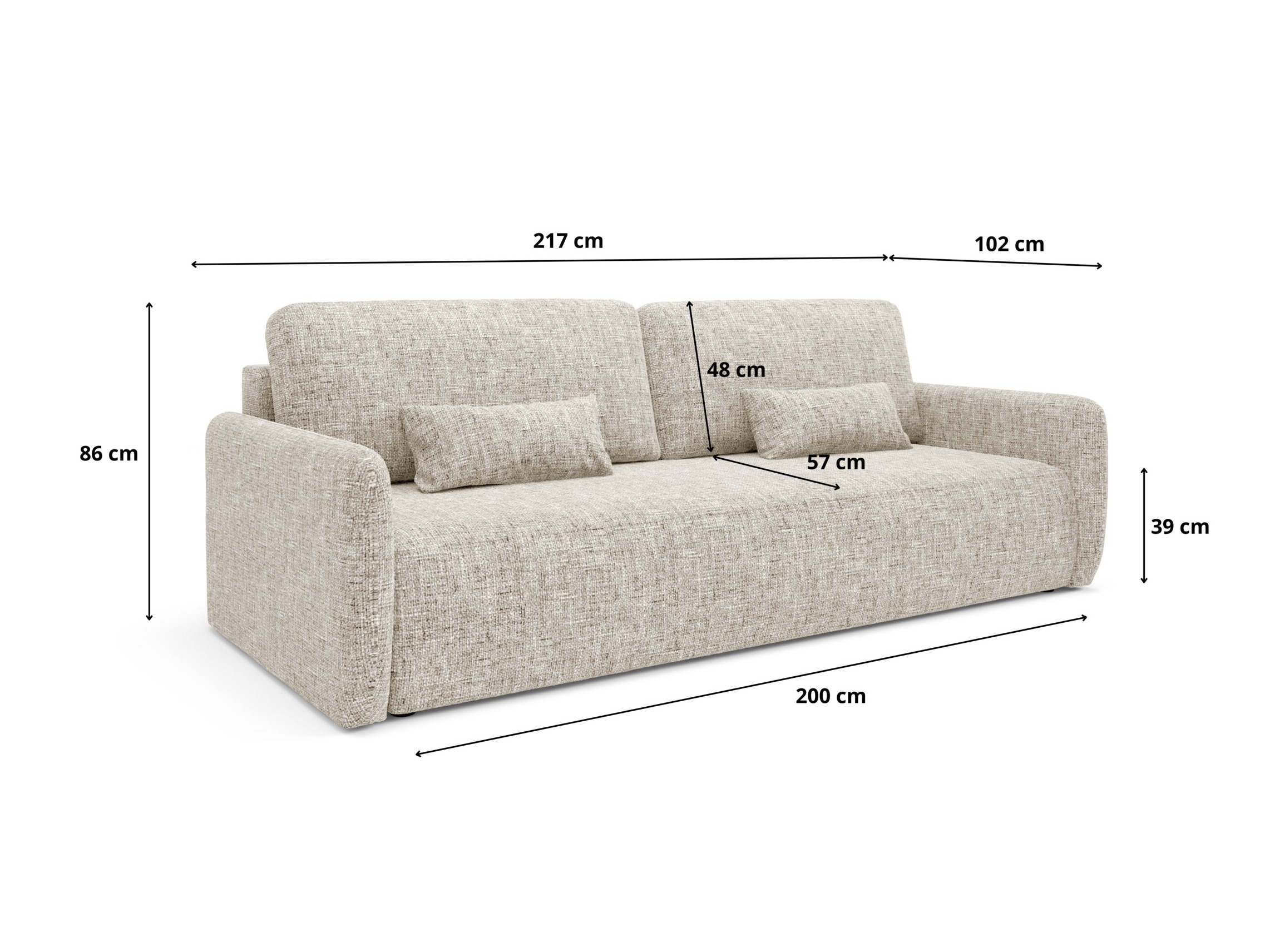 Sovesofa Franklin 106 (Imo 50)