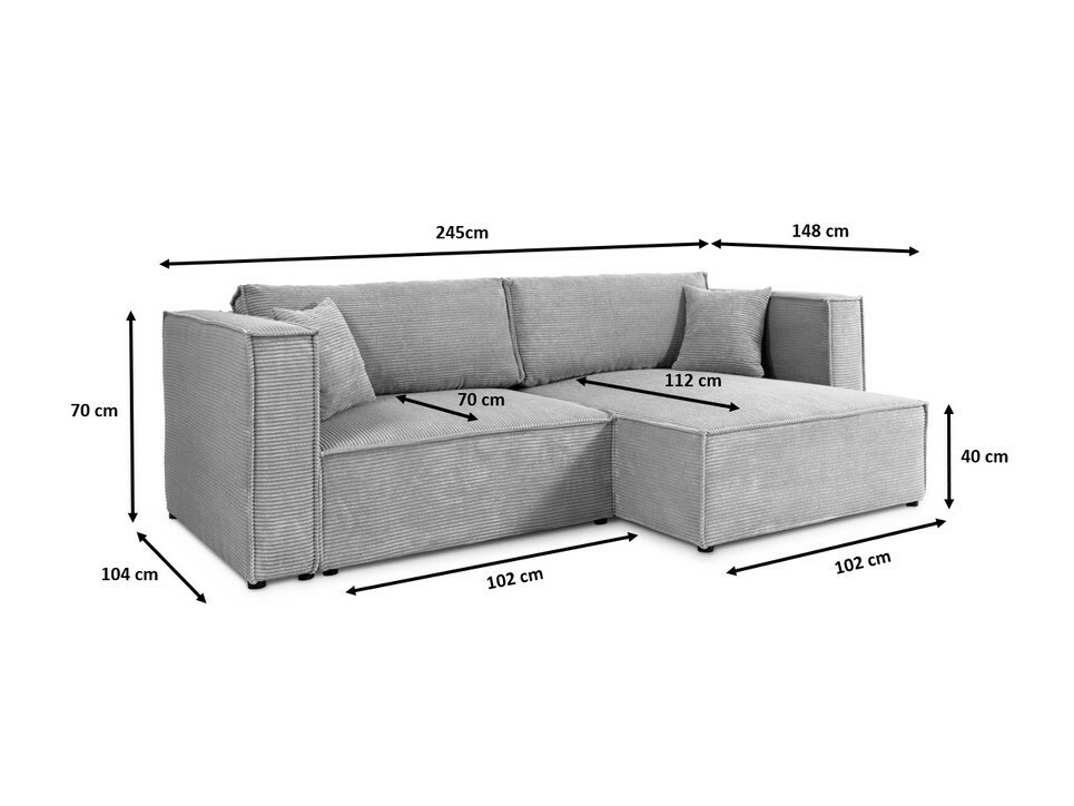 Hjørnesofa Franklin 111 (Poso 05)