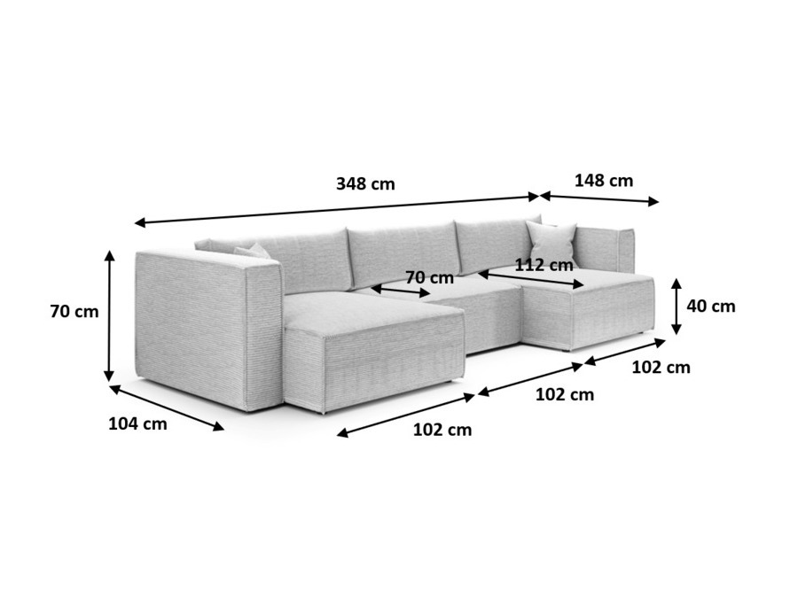 Hjørnesofa Franklin 114 (Poso 40)