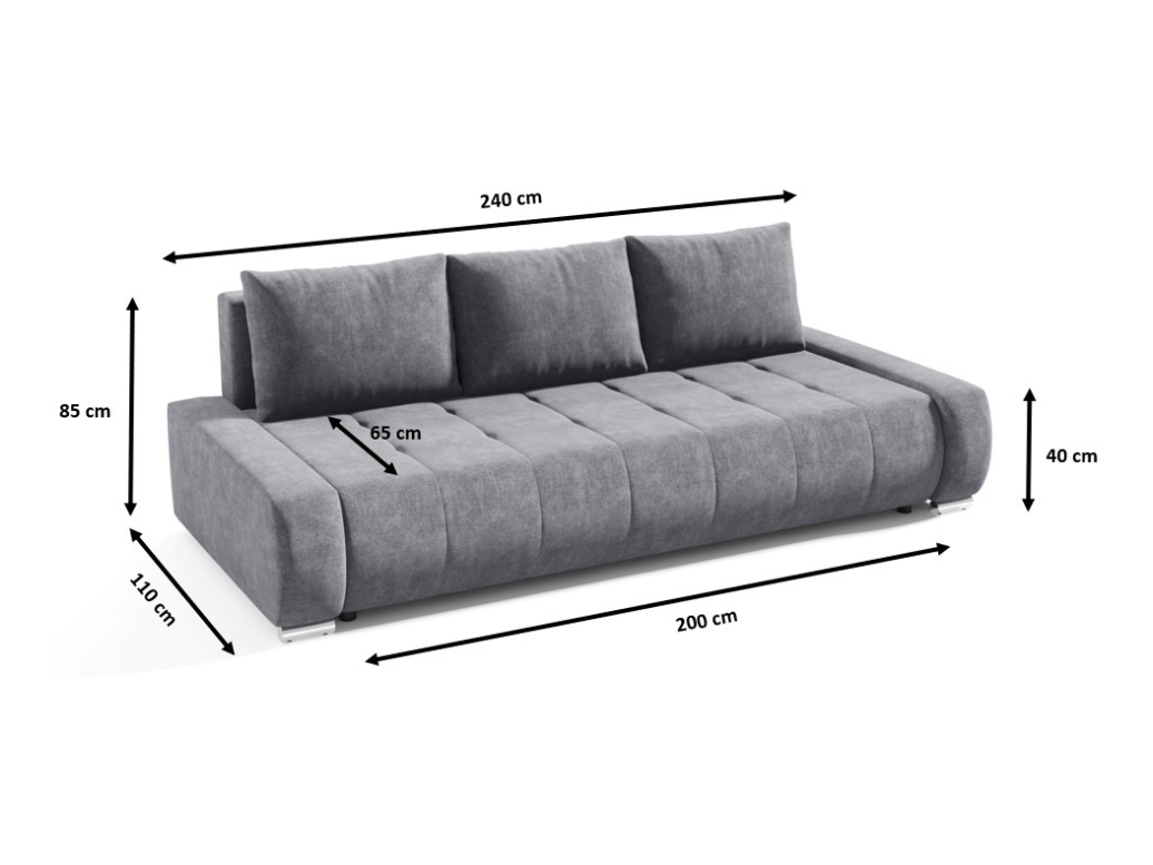Sovesofa Franklin 117 (Aston 01)