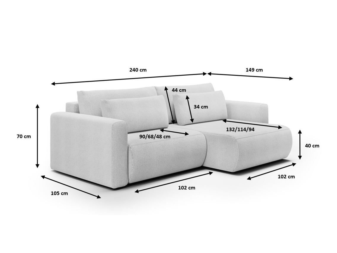 Hjørnesofa Franklin 125 (Curio 84)