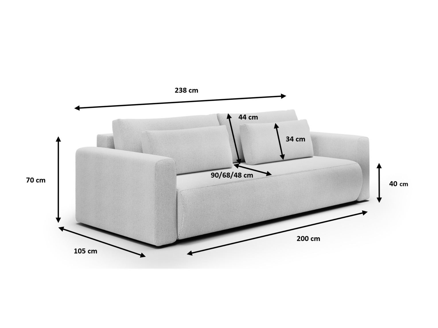 Sovesofa Franklin 119 (Curio 09)
