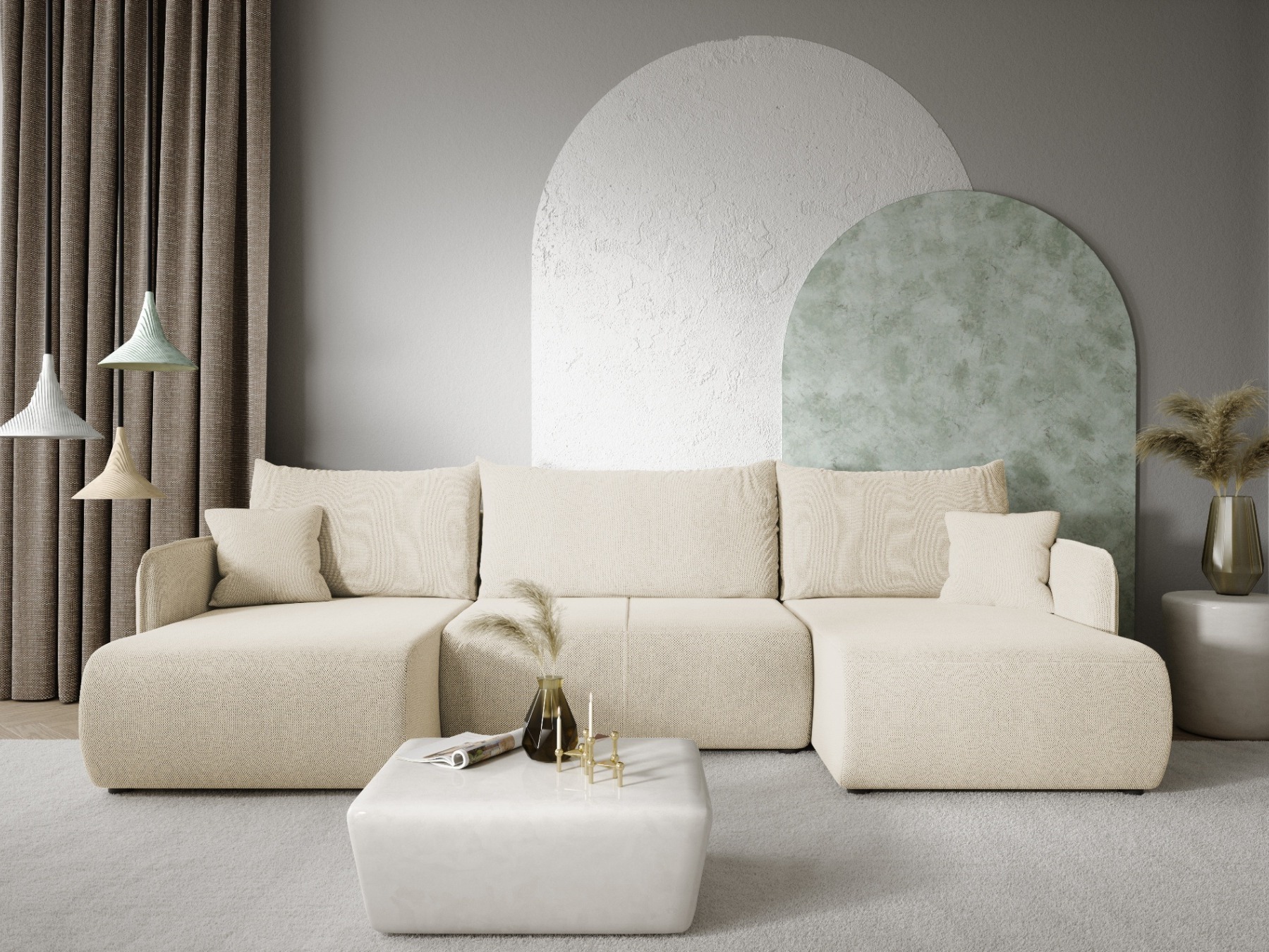 Hjørnesofa Franklin 136 (Curio 09)