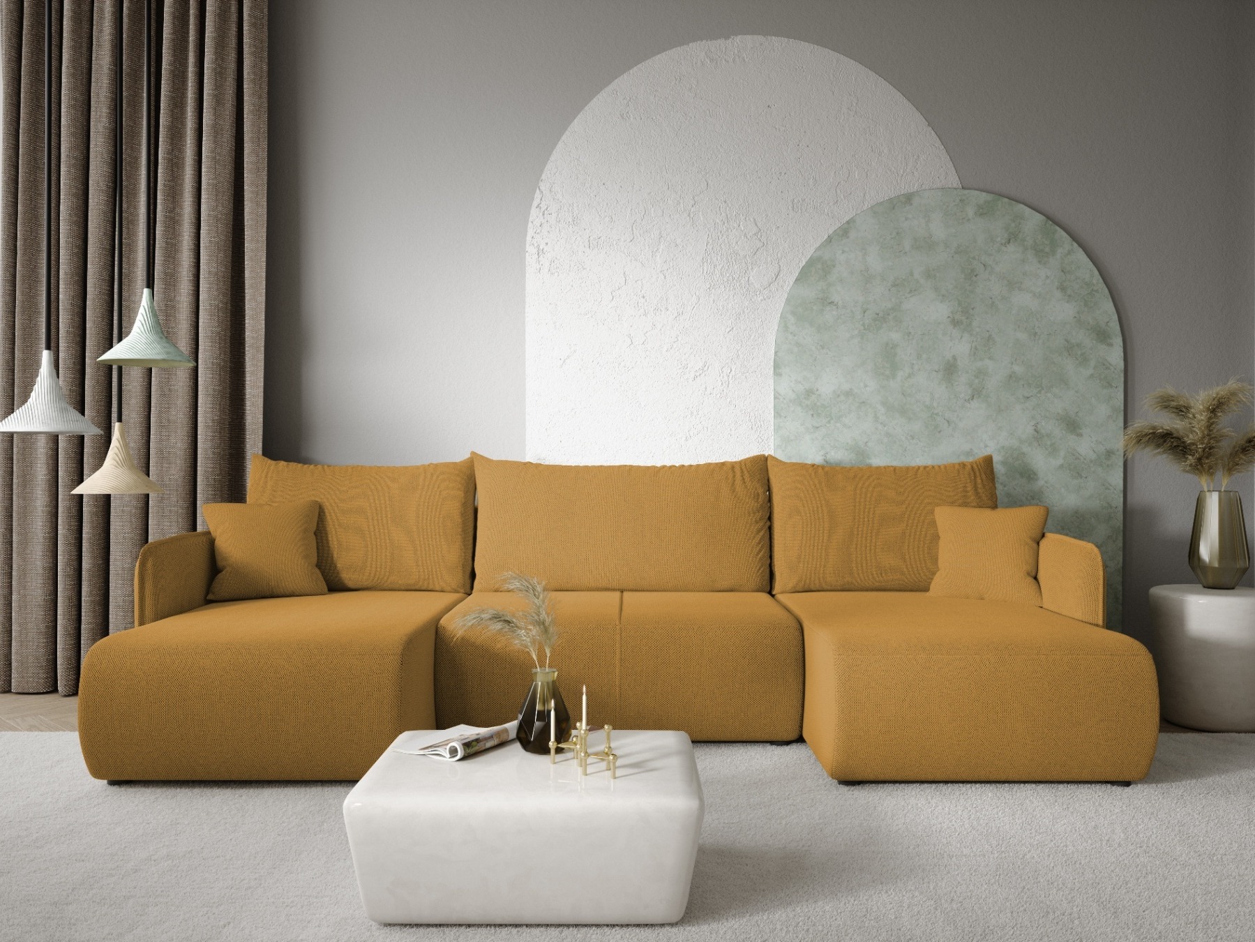 Hjørnesofa Franklin 136 (Curio 48)