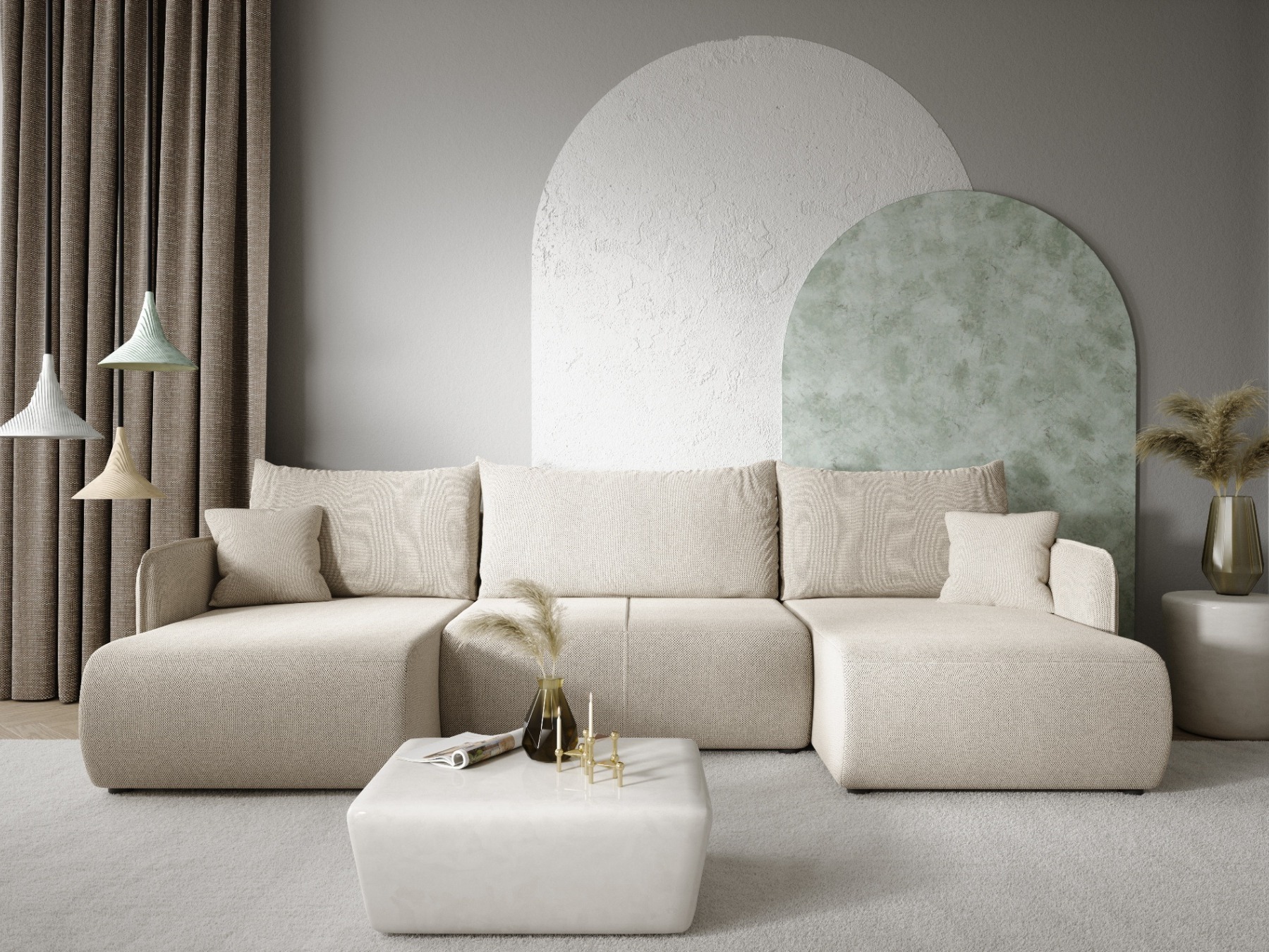 Hjørnesofa Franklin 136 (Curio 84)