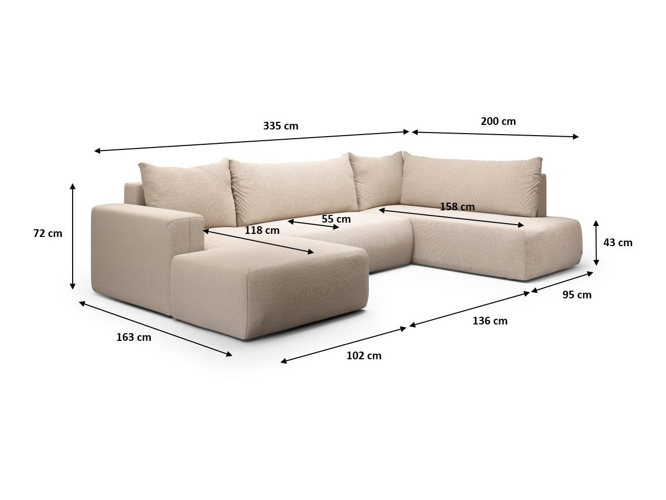 Hjørnesofa Lirdomo 101 (Aragon 99)