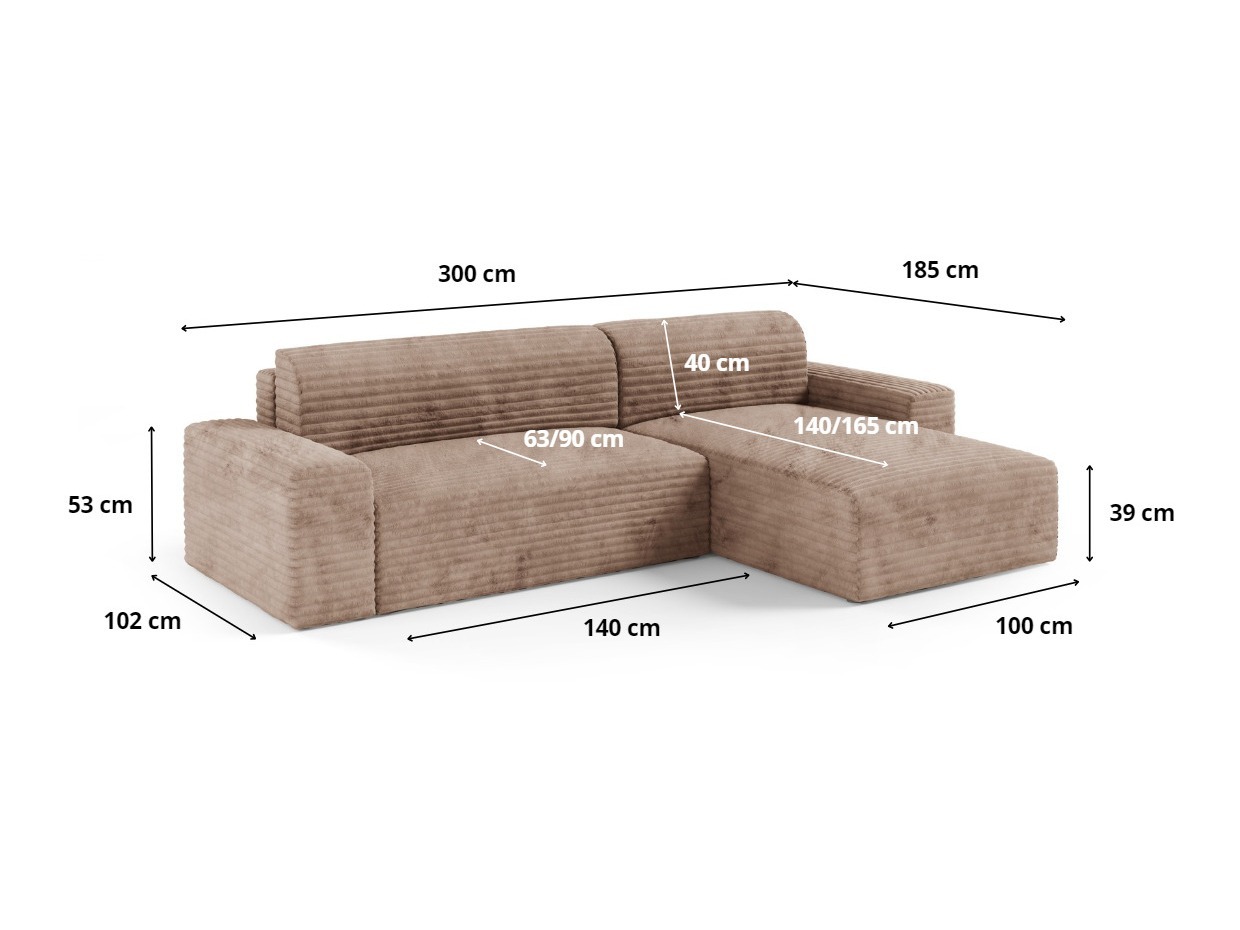 Hjørnesofa Franklin 140 (Tilia 17)