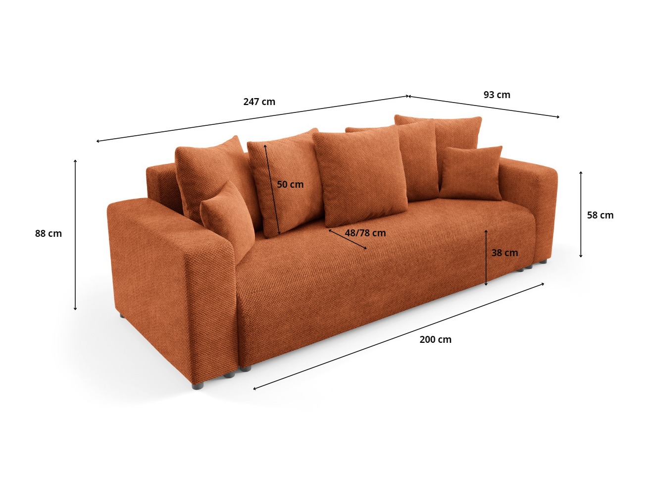 Sovesofa Franklin 138 (Onega 18)