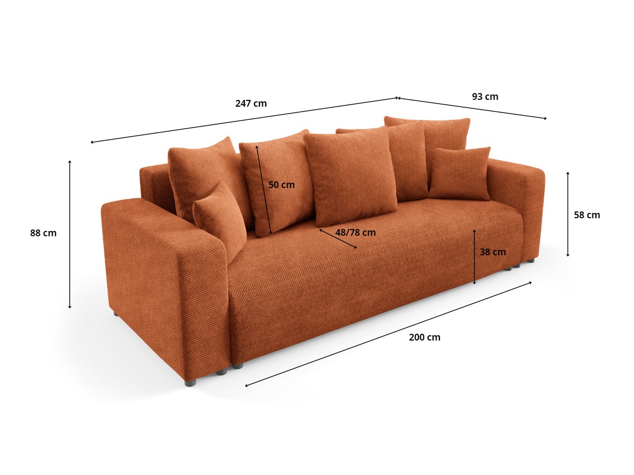 Sovesofa Franklin 138 (Onega 19)