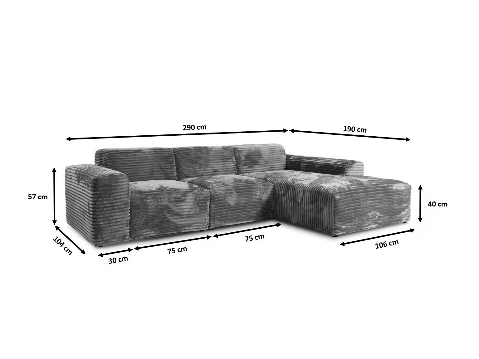 Hjørnesofa Franklin 137 (Tilia 17)