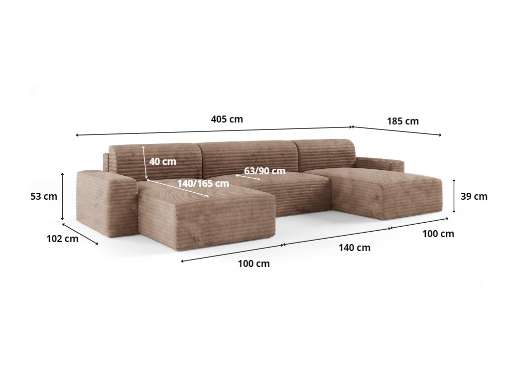 Hjørnesofa Franklin 143 (Tilia 01)