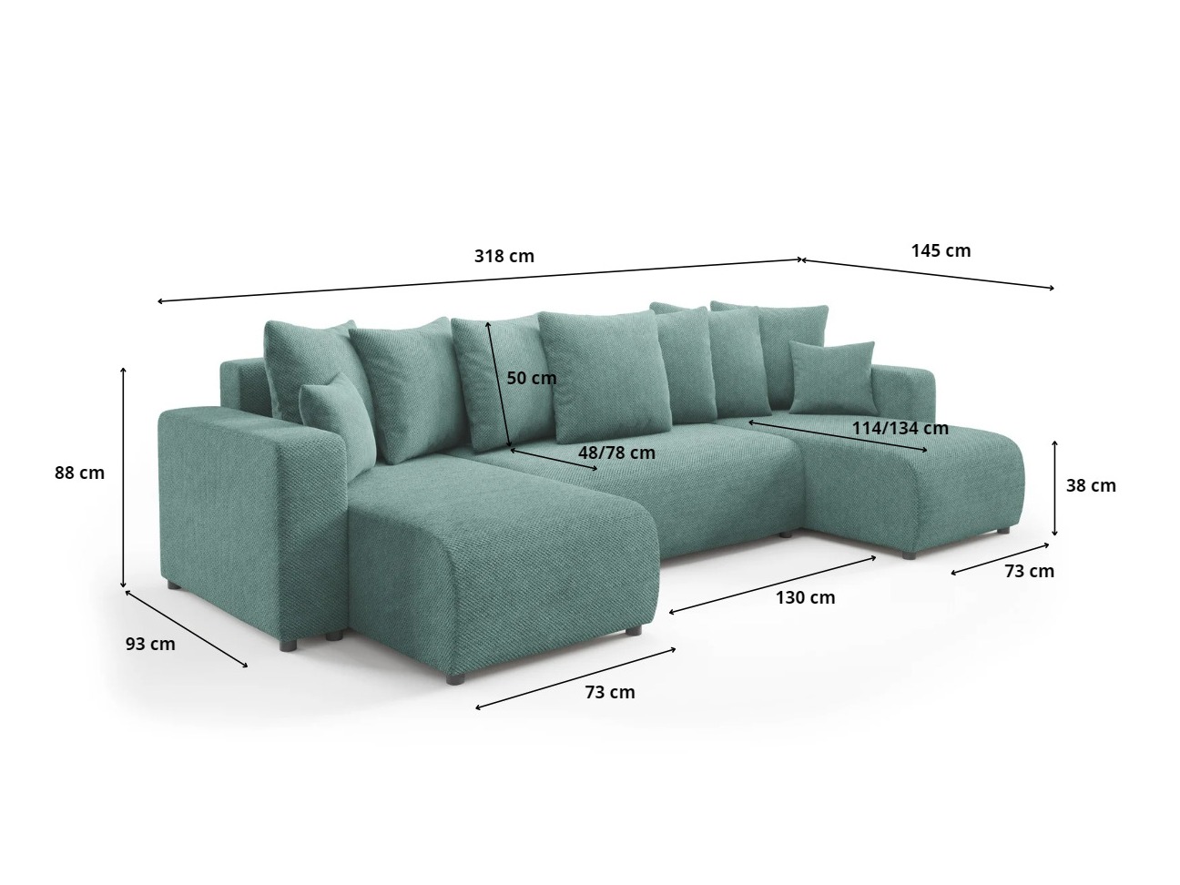 Hjørnesofa Franklin 144 (Onega 01)