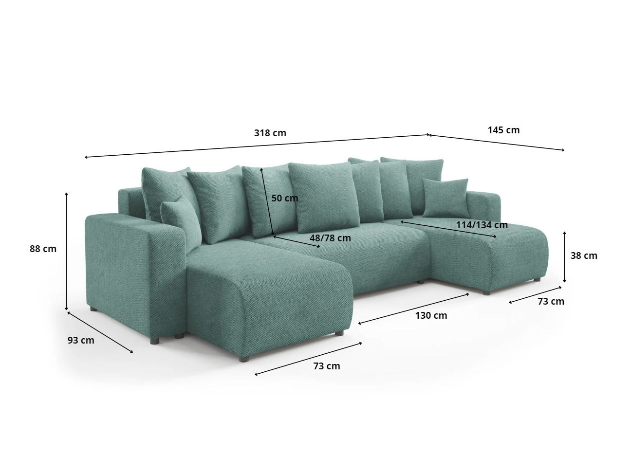 Hjørnesofa Franklin 144 (Onega 06)