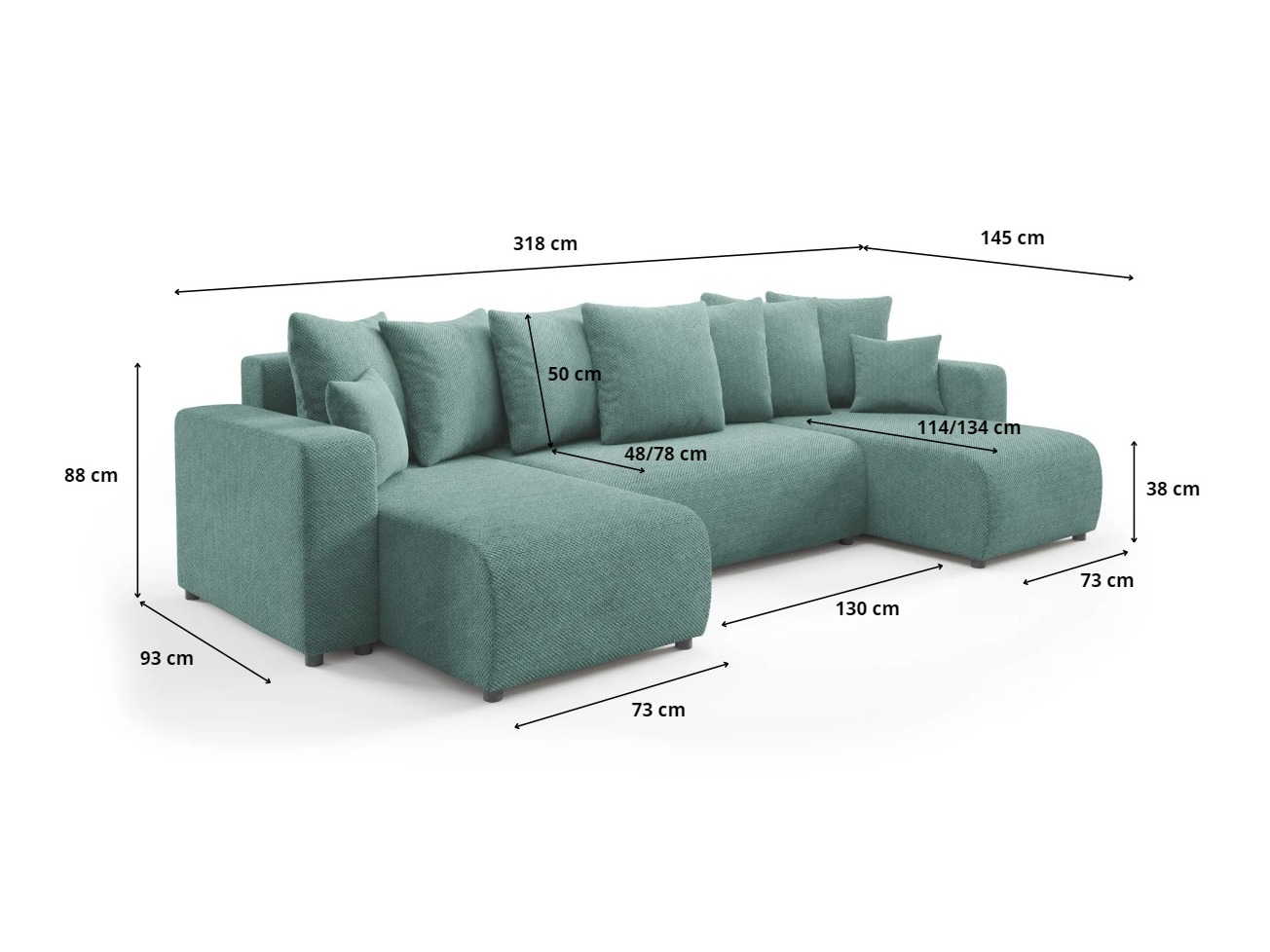 Hjørnesofa Franklin 144 (Onega 07)