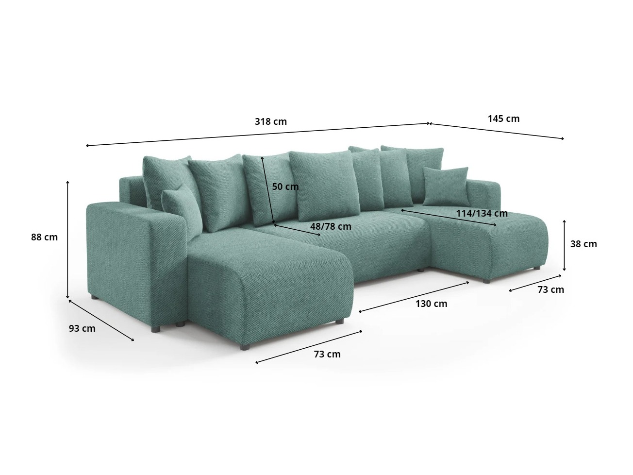 Hjørnesofa Franklin 144 (Onega 08)