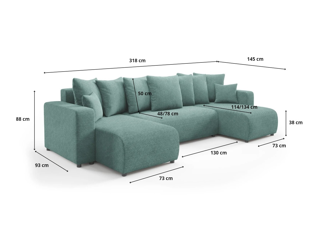 Hjørnesofa Franklin 144 (Onega 10)
