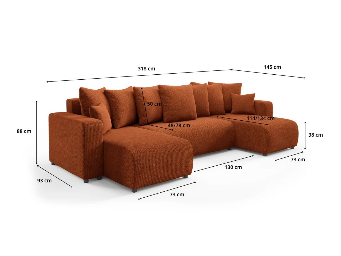 Hjørnesofa Franklin 144 (Onega 18)