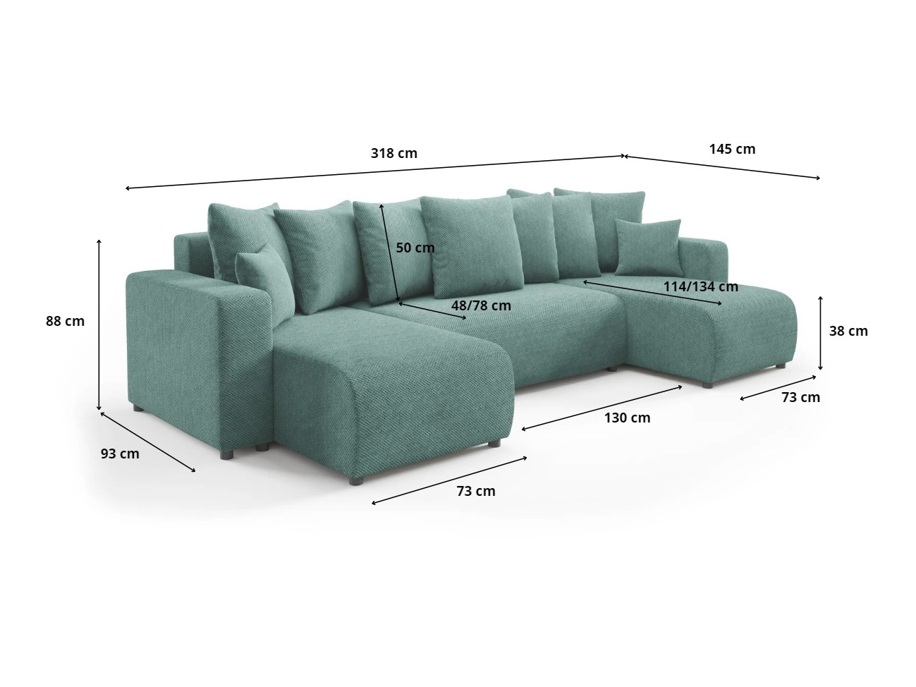 Hjørnesofa Franklin 144 (Onega 19)