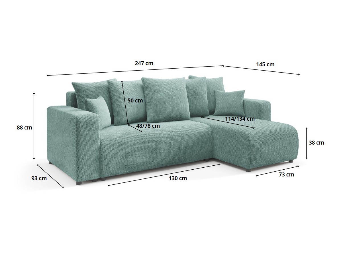 Hjørnesofa Franklin 146 (Onega 01)