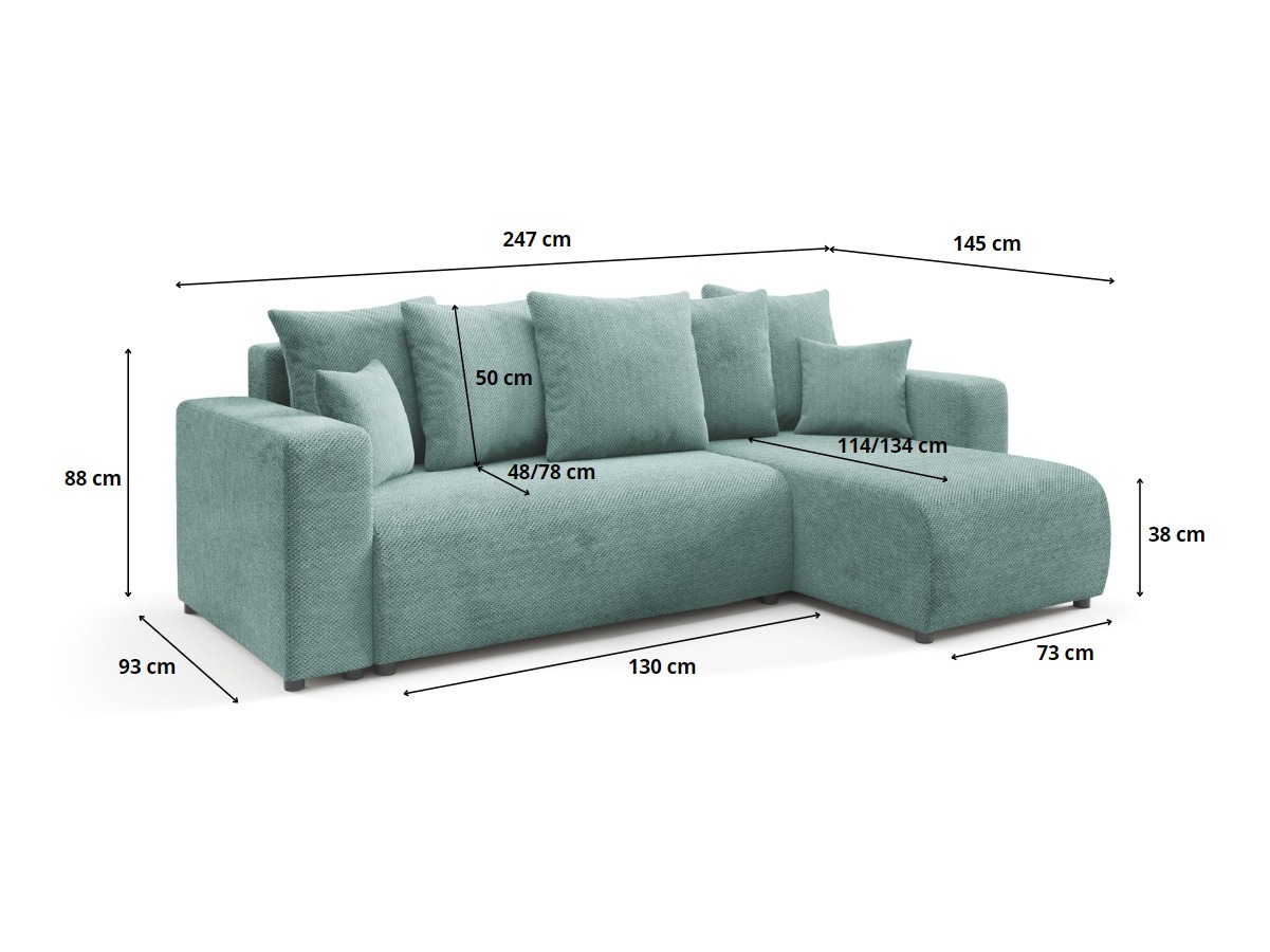 Hjørnesofa Franklin 146 (Onega 06)