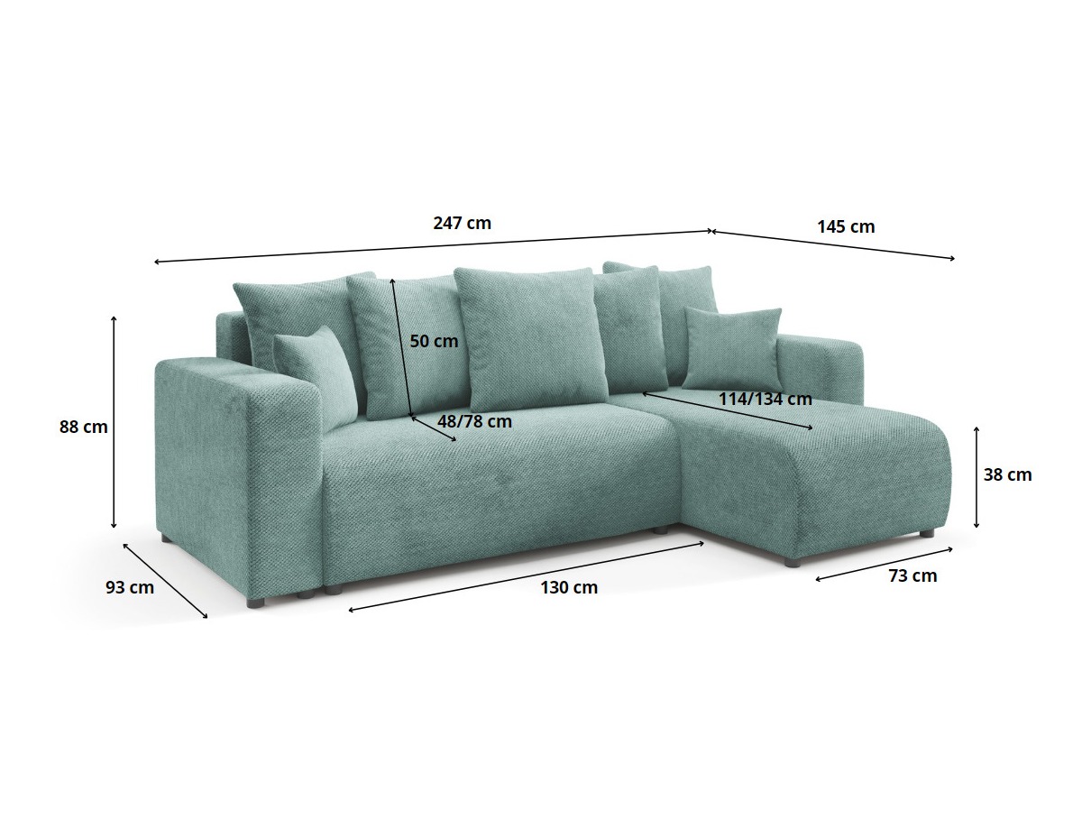 Hjørnesofa Franklin 146 (Onega 07)