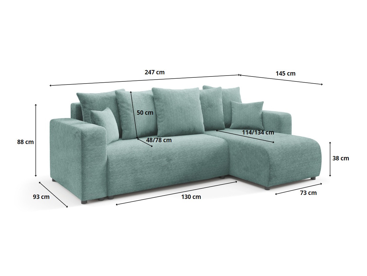 Hjørnesofa Franklin 146 (Onega 10)