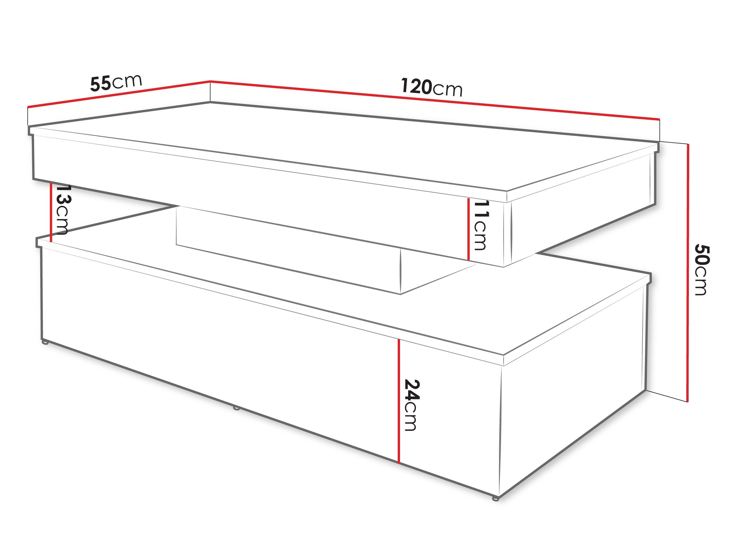 Sofabord Monfero 100 (Lysebrun)