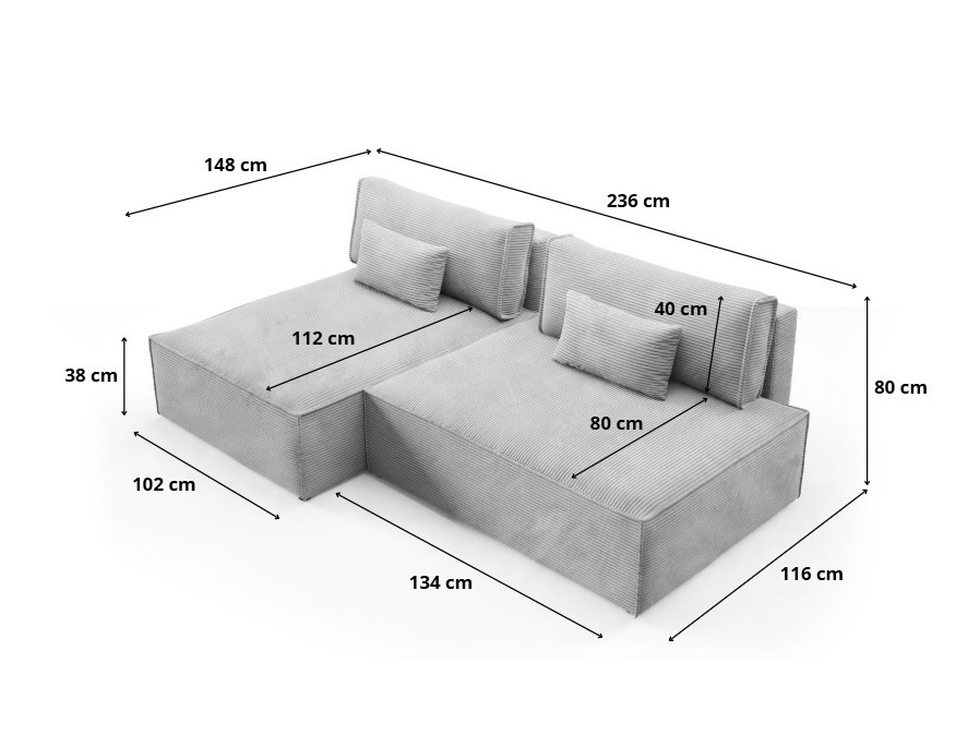 Hjørnesofa Franklin 154 (Poso 60)