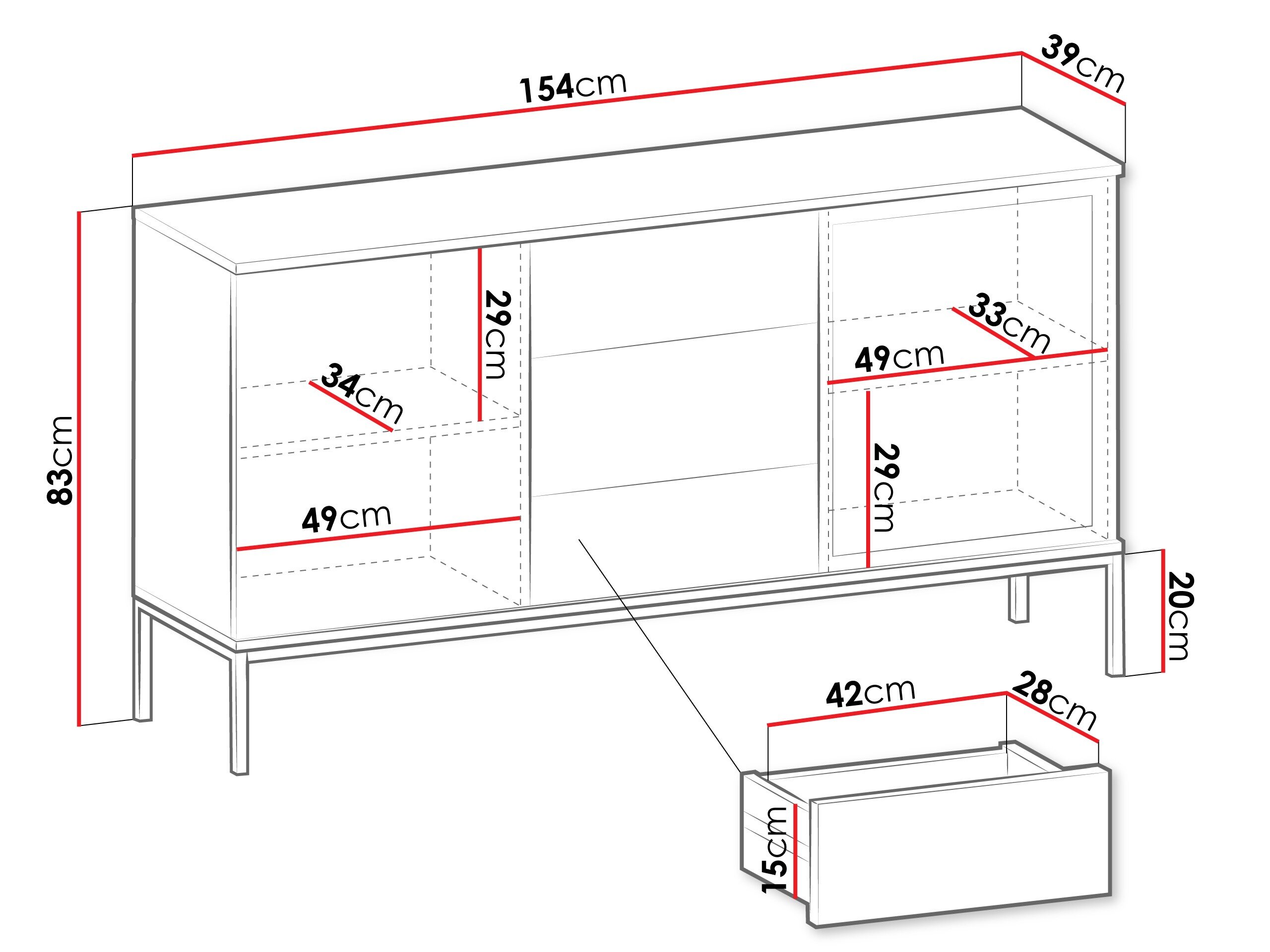 Kommode Soferi 108 (Kashmir)