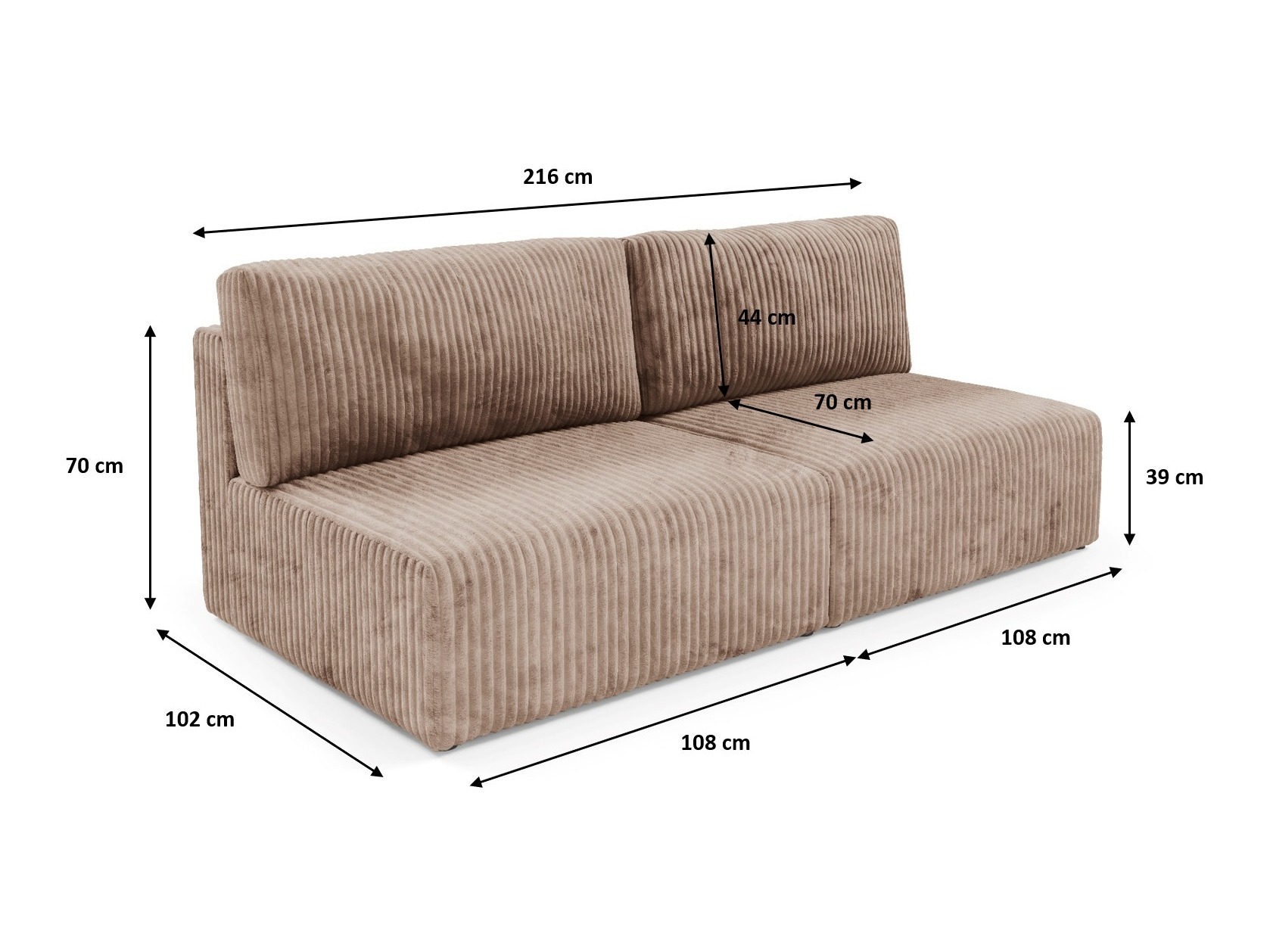 Sovesofa Franklin 150 (Tilia 75)