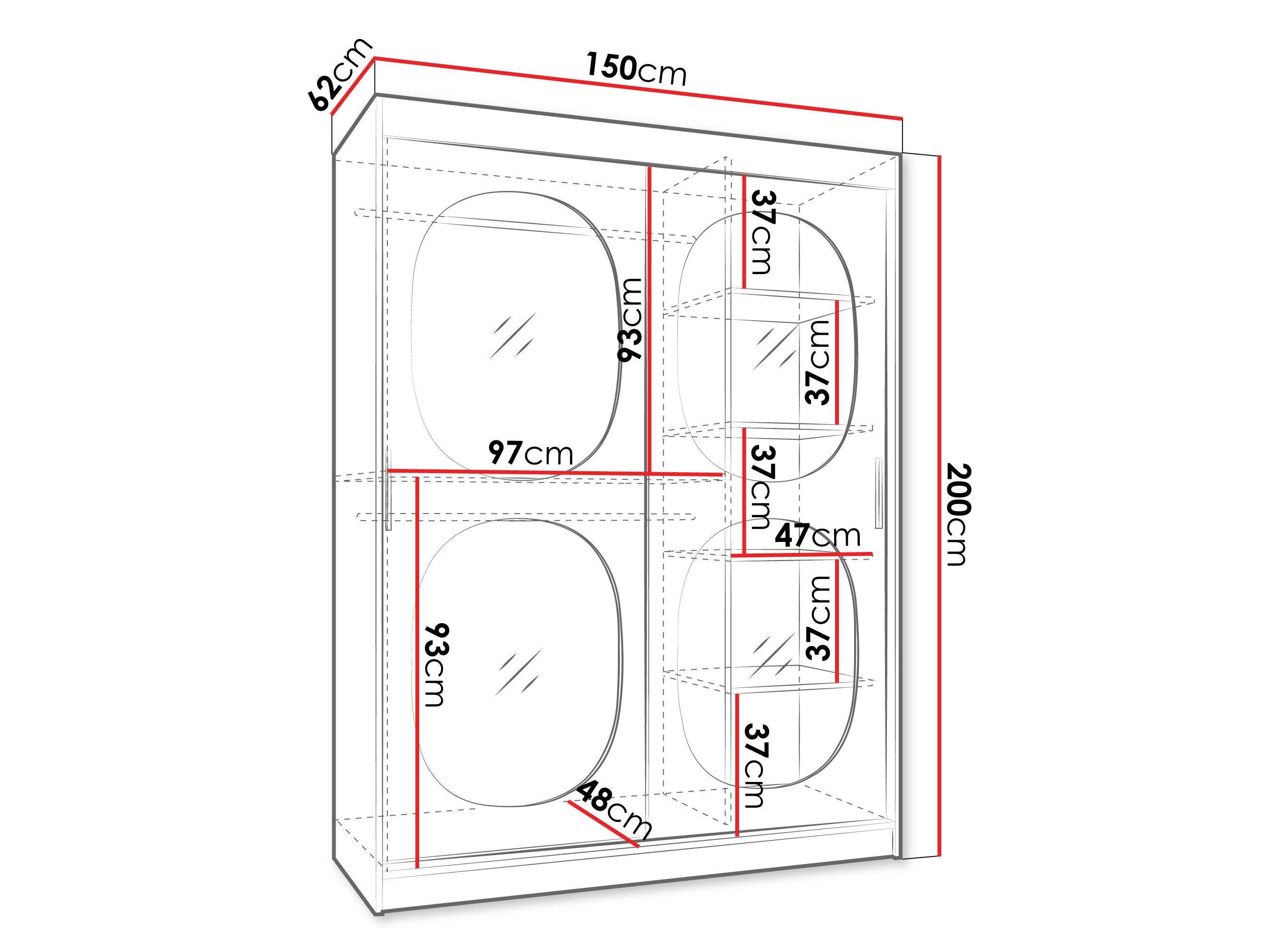 Garderobeskab Hartford 527 (Kashmir)