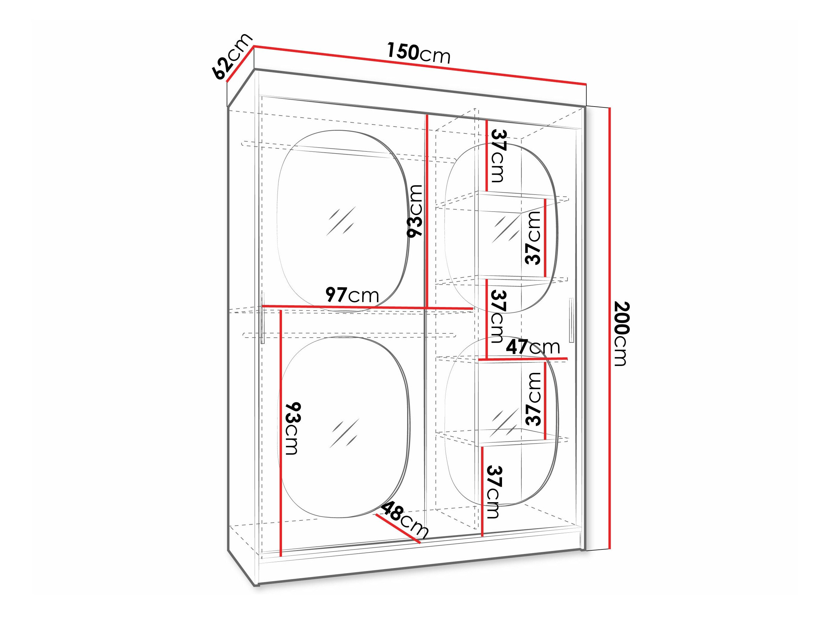 Garderobeskab Hartford 527 (Kashmir)