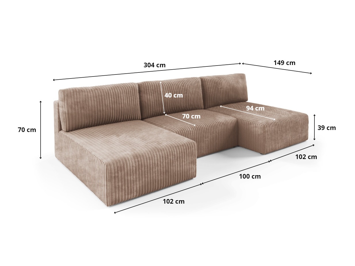 Hjørnesofa Franklin 156 (Tilia 100)