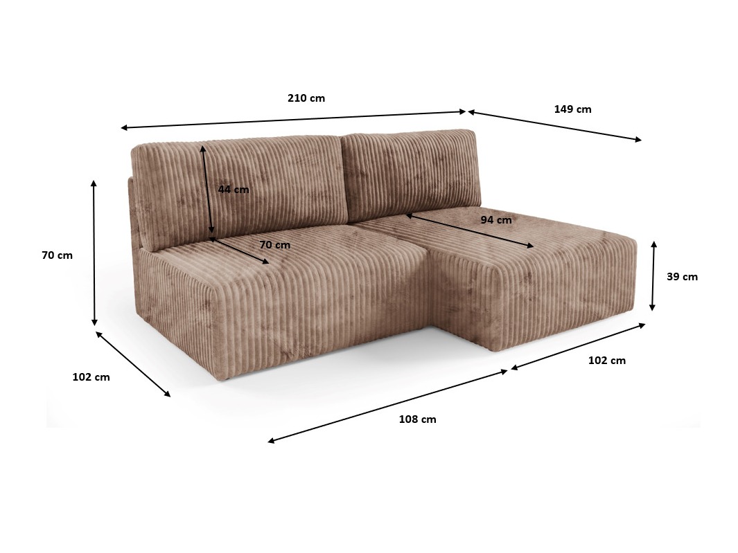Hjørnesofa Franklin 158 (Tilia 01)