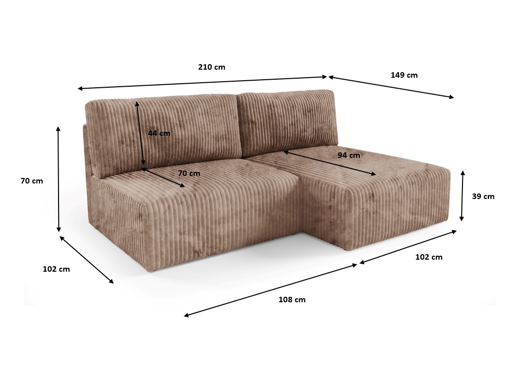 Hjørnesofa Franklin 158 (Tilia 17)