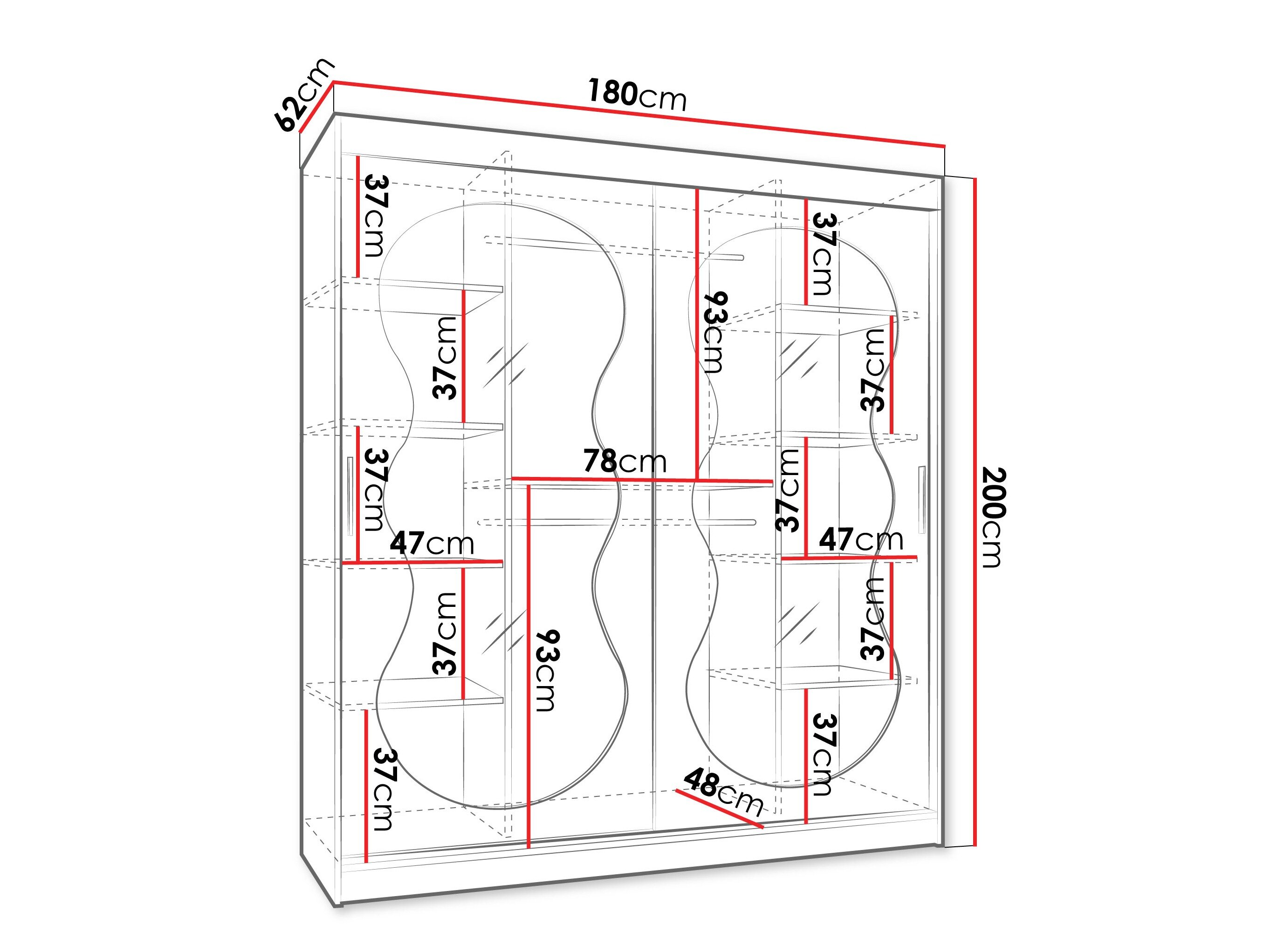 Garderobeskab Hartford 530 (Kashmir)