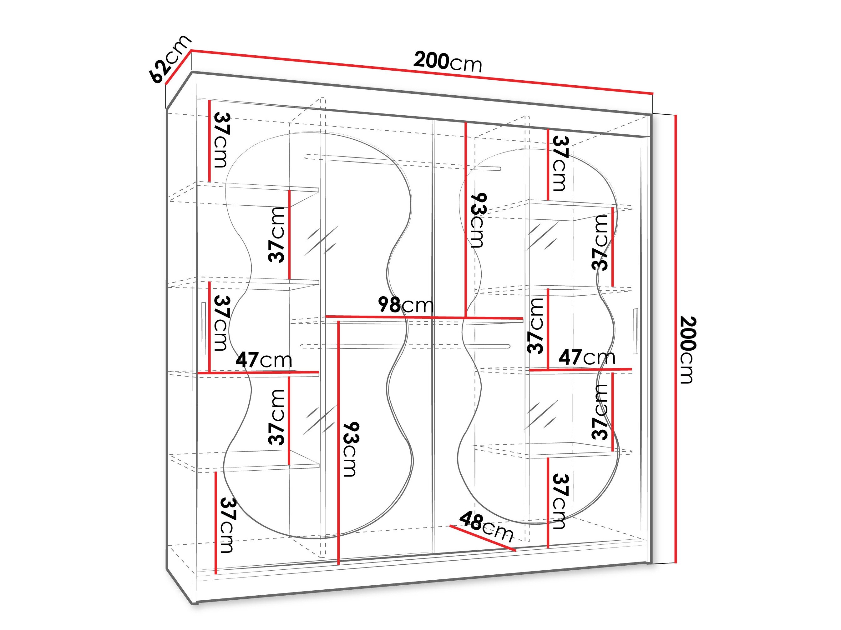 Garderobeskab Hartford 532 (Kashmir)