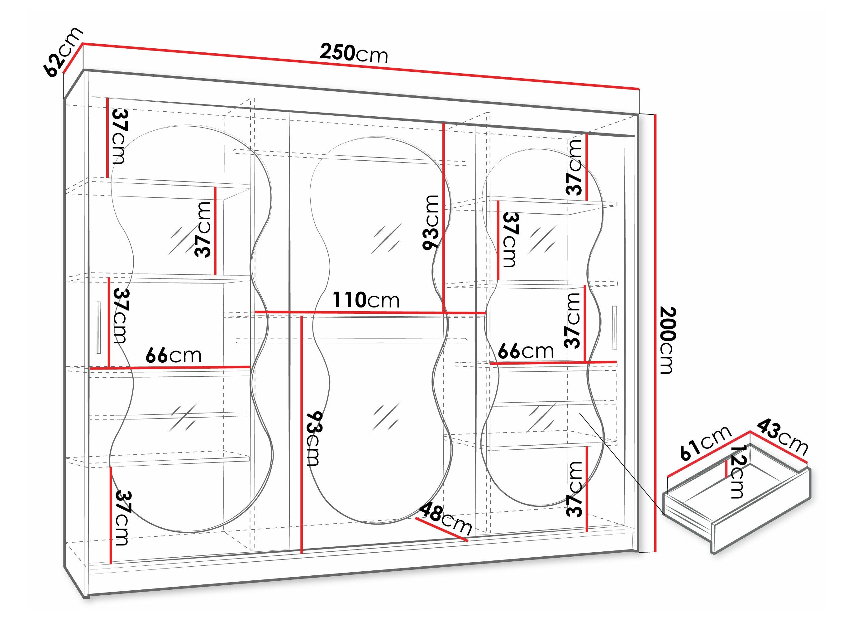 Garderobeskab Hartford 534 (Kashmir)