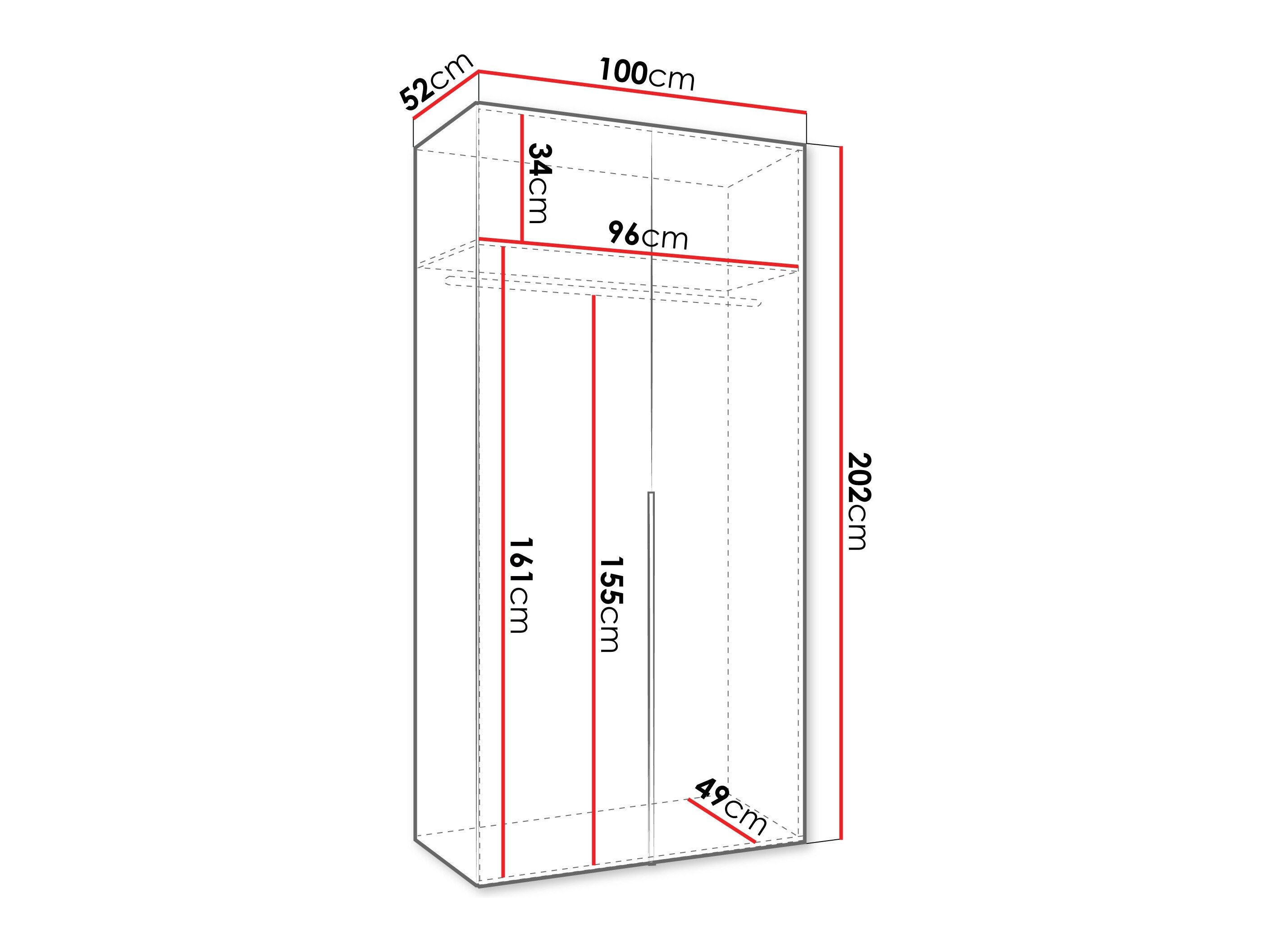 Garderobeskab Hartford 535 (Artisan eg)
