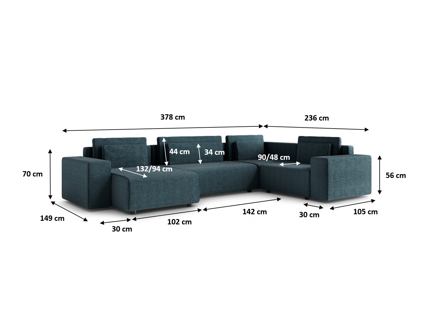 Hjørnesofa Franklin 161 (Puente 80)