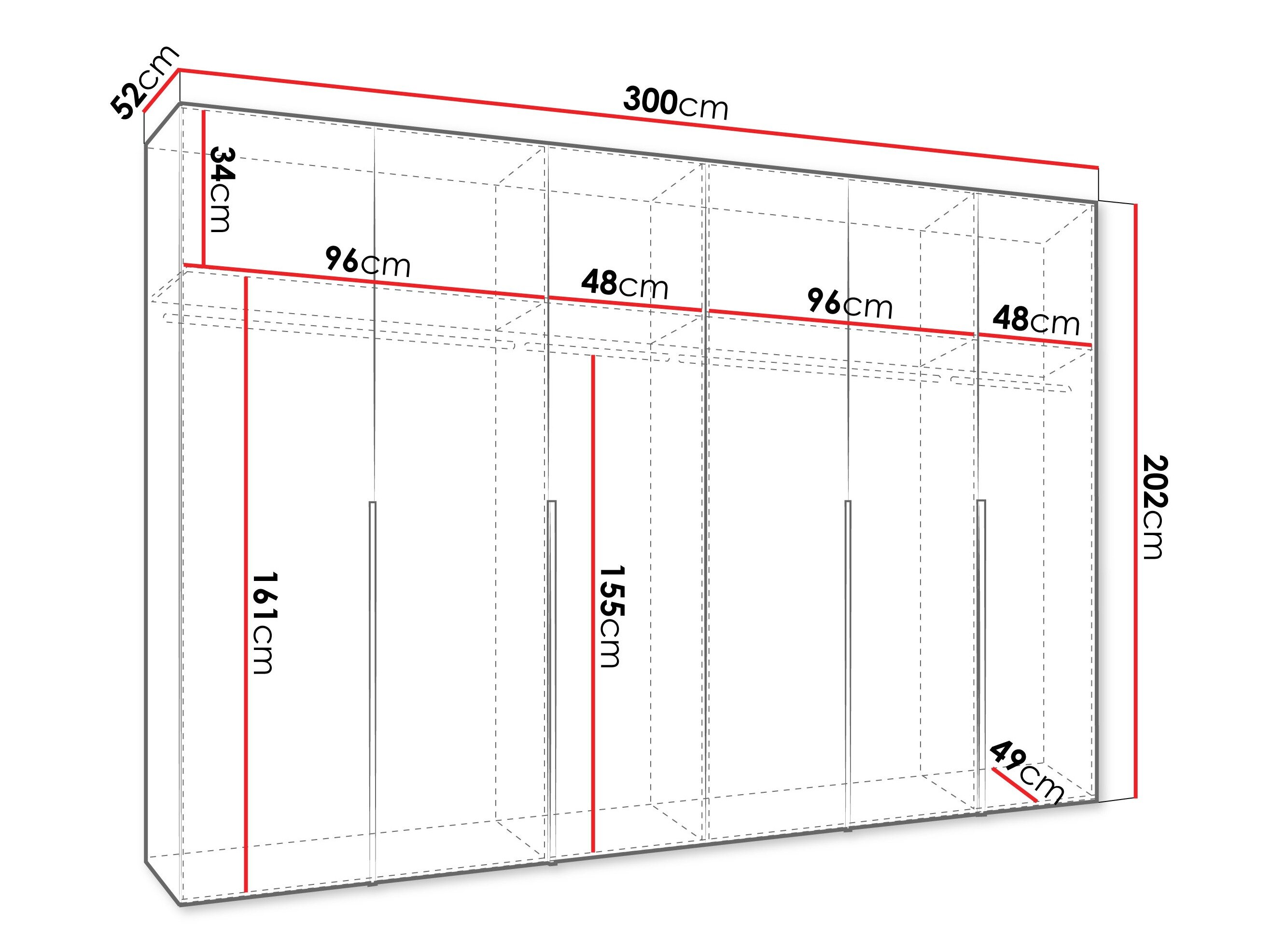 Garderobeskab Hartford 539 (Kashmir)