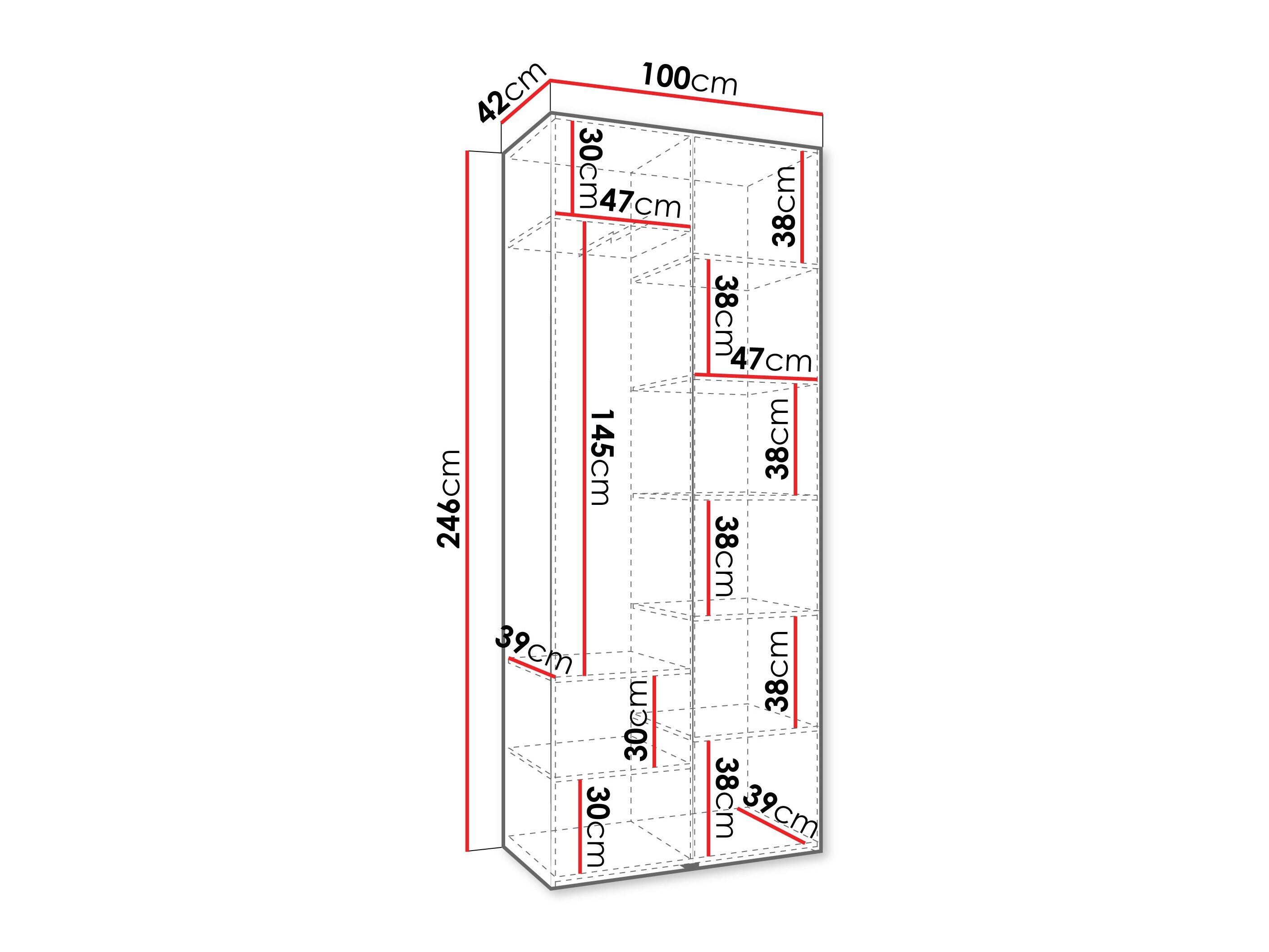 Garderobeskab Hartford 540 (Kashmir)