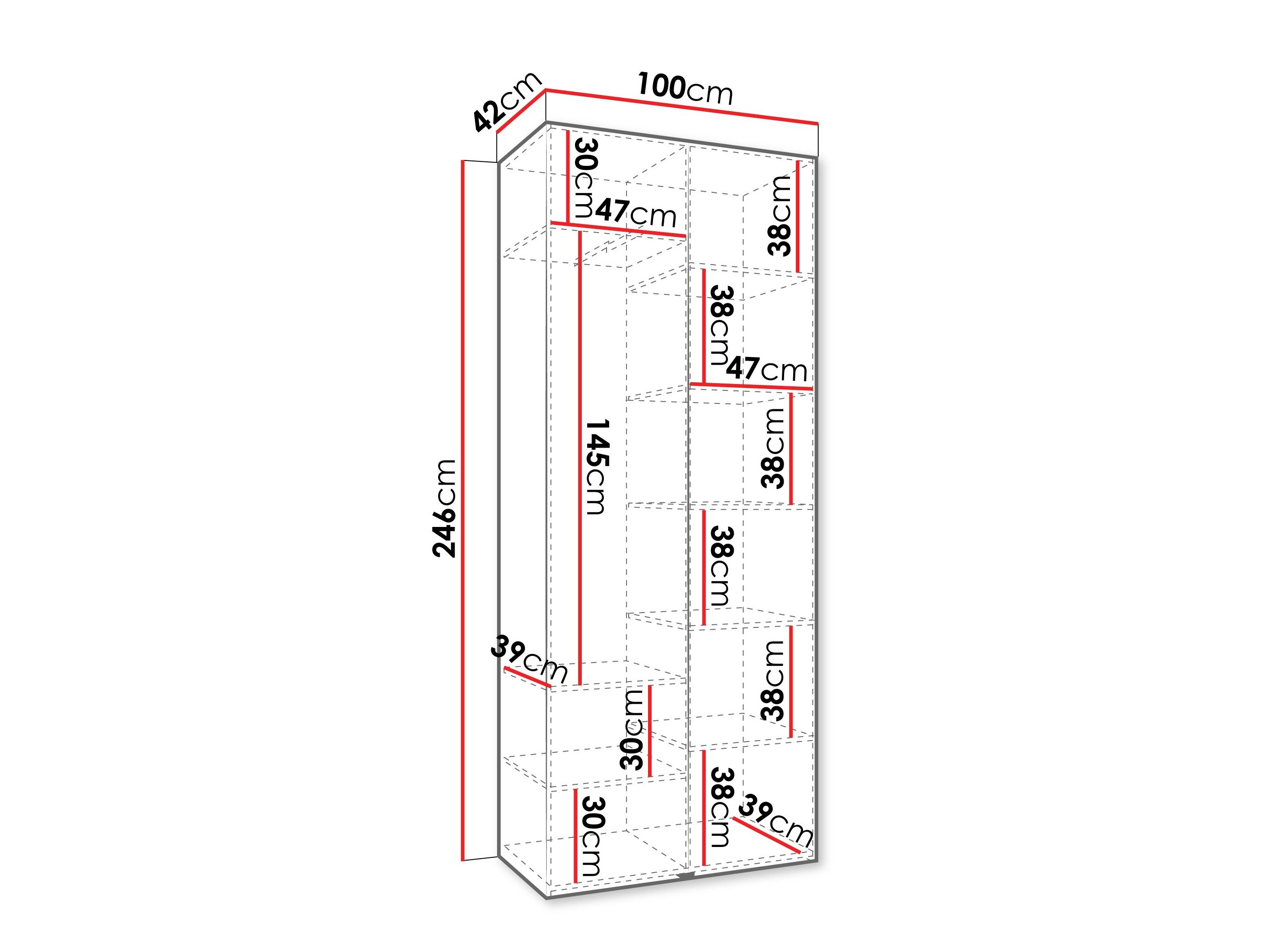 Garderobeskab Hartford 540 (Kashmir)