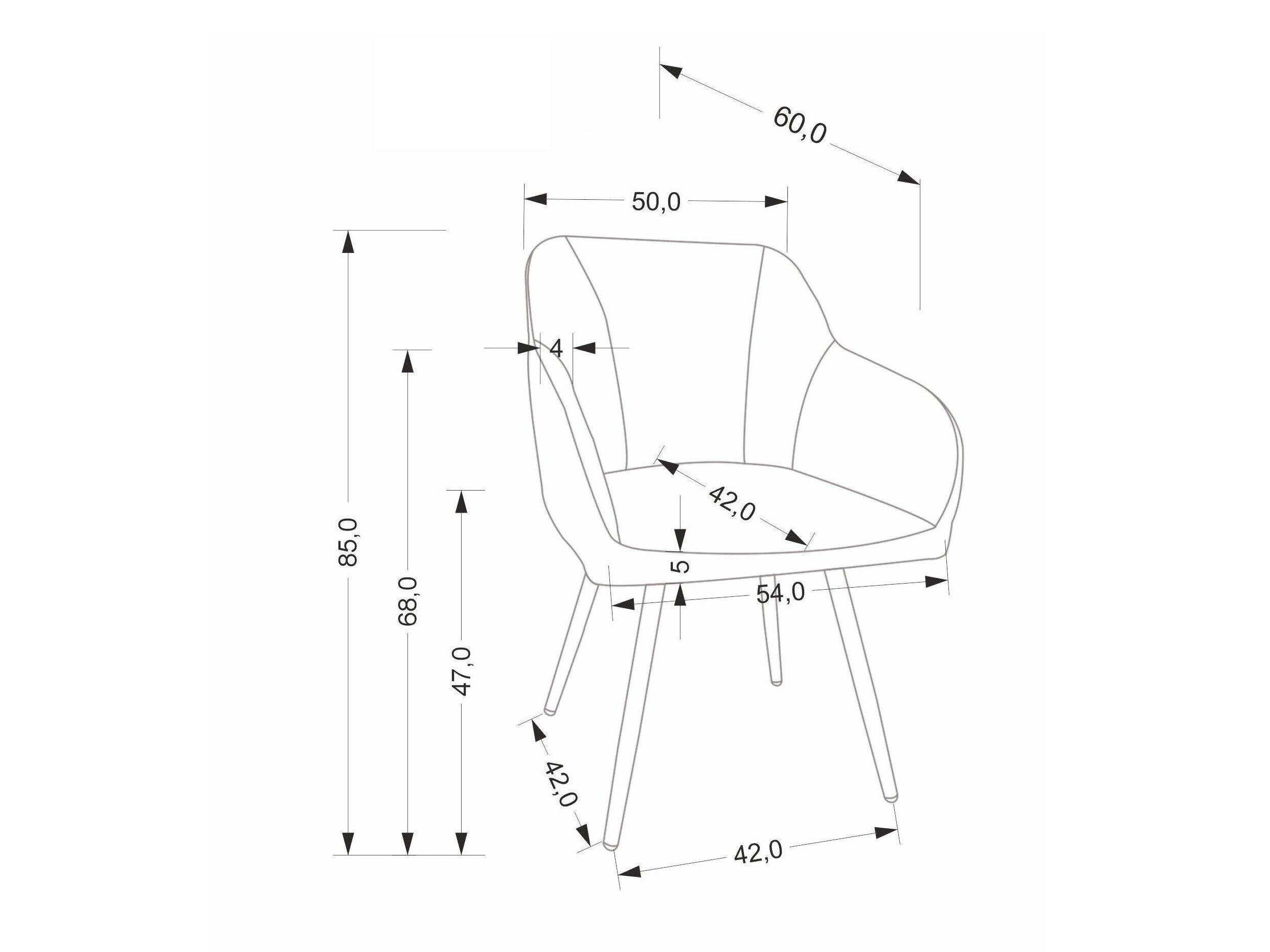 Stol Houston 2044 (Grå)