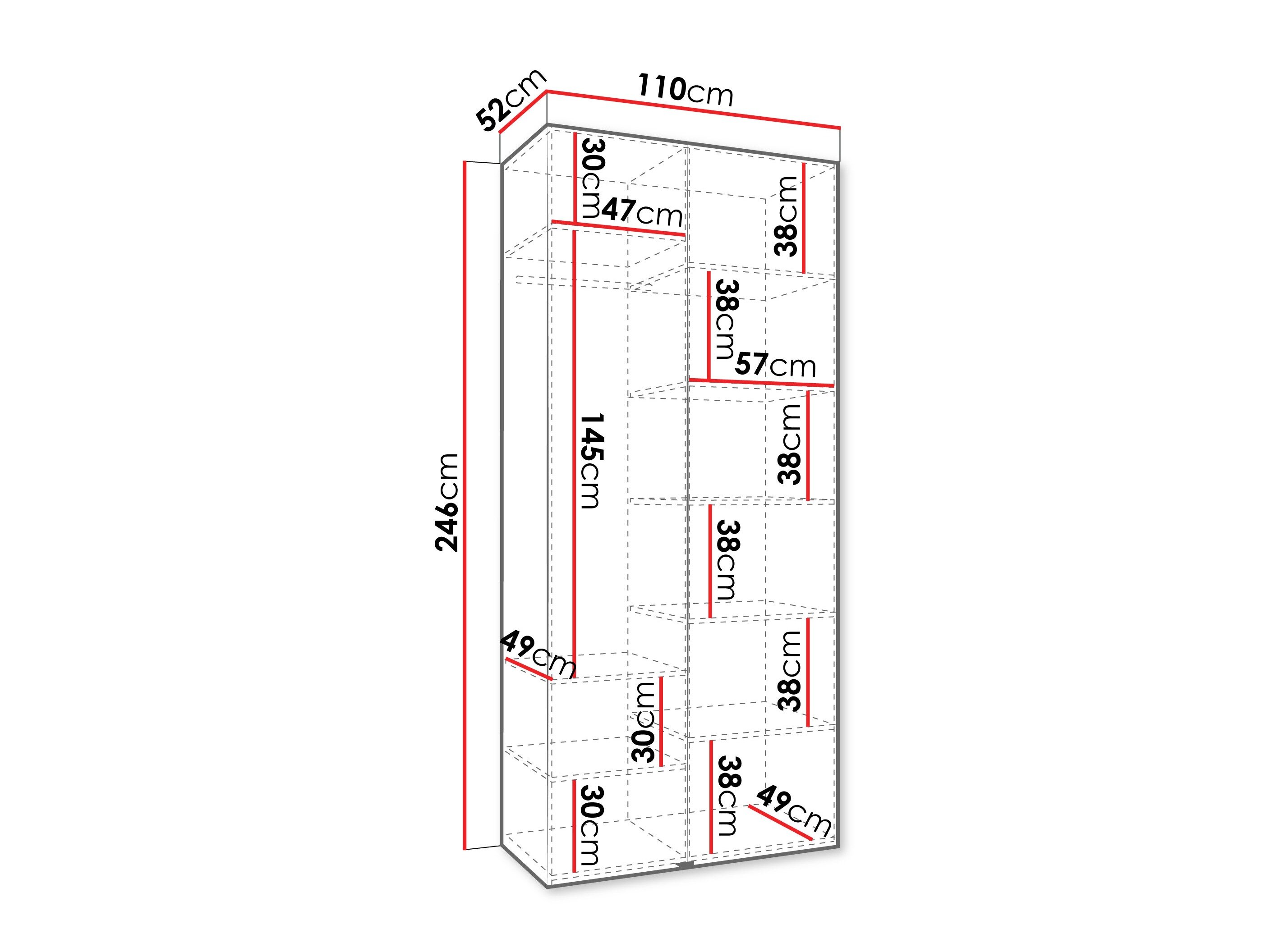 Garderobeskab Hartford 540 (Hvid)